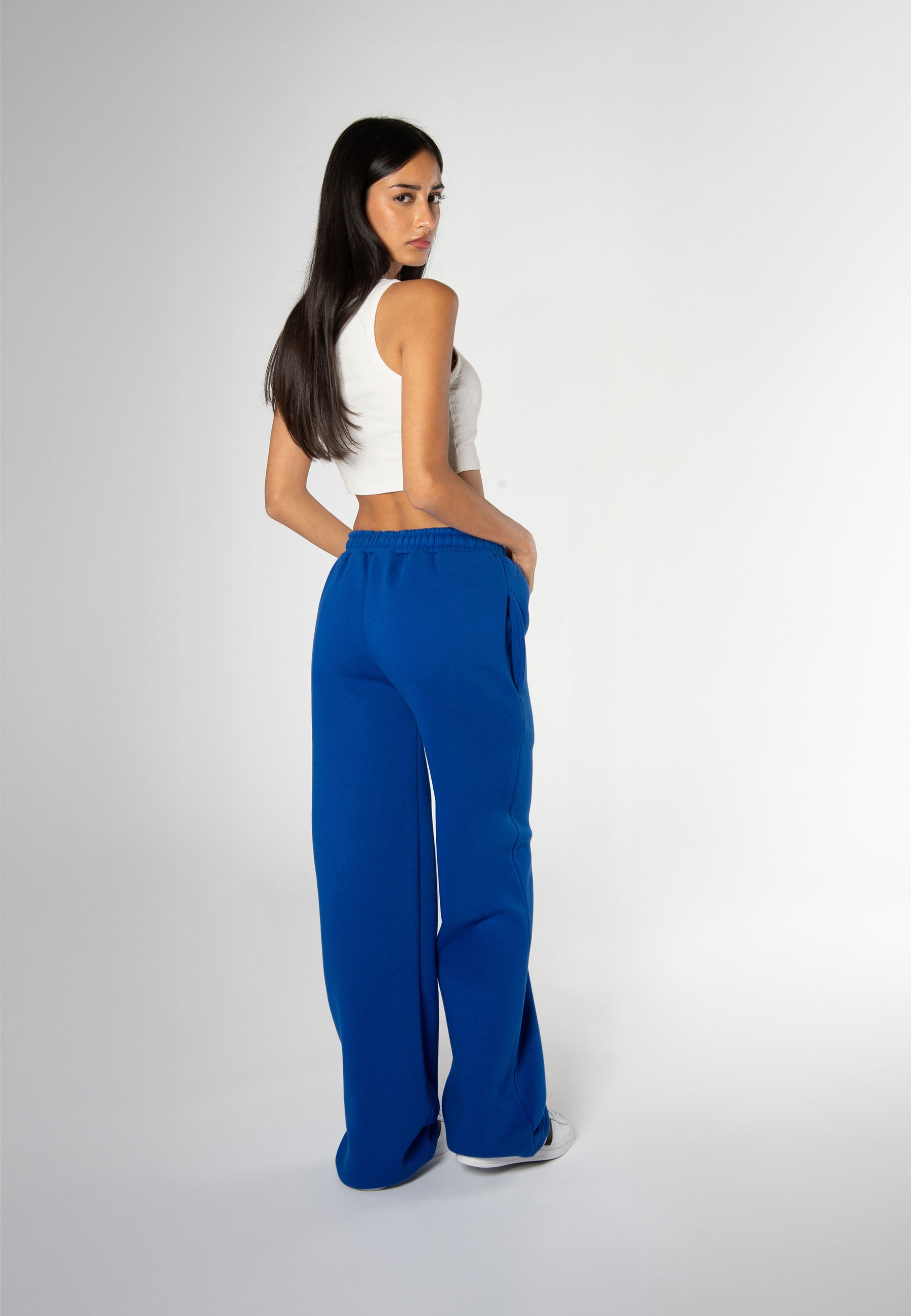 Basic Logo Sweatpants Electric Blue