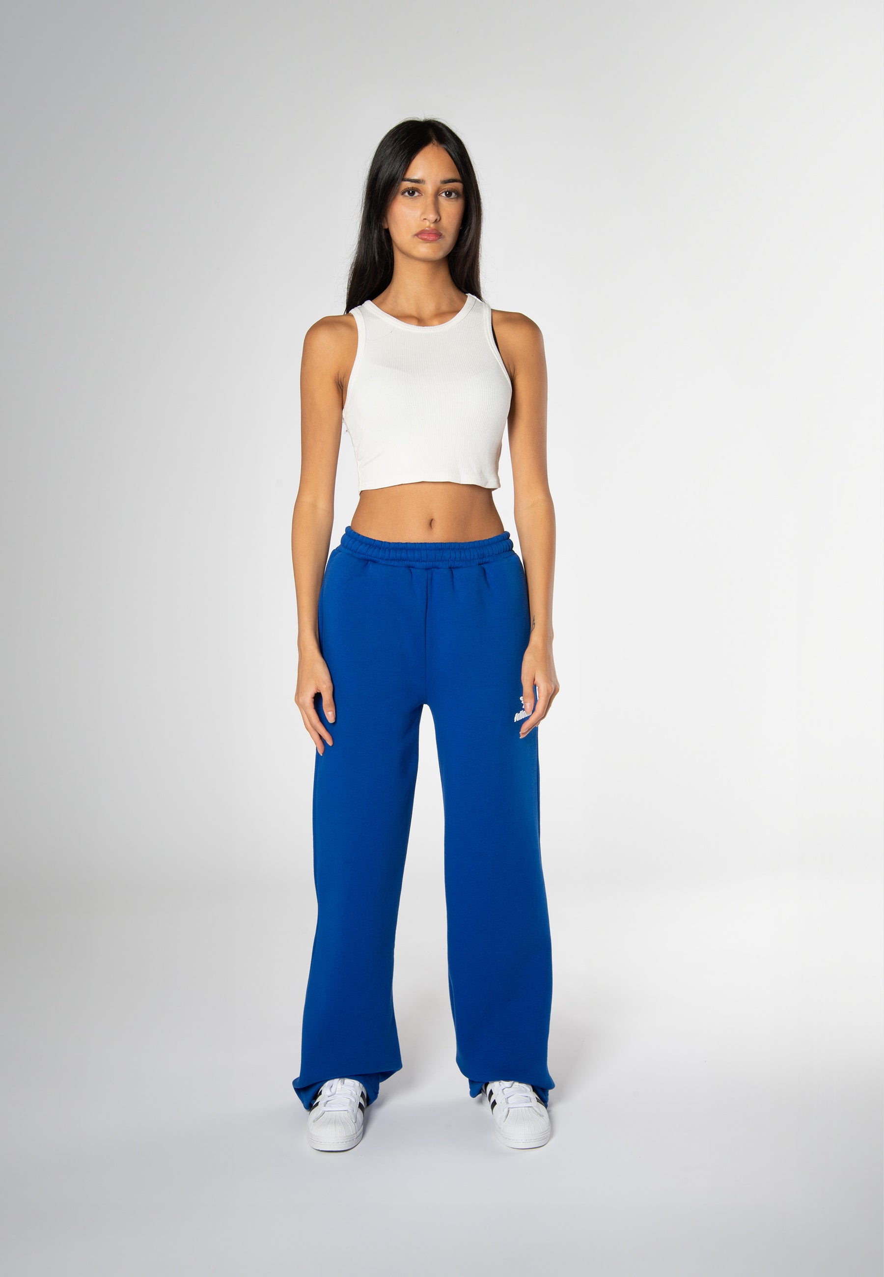 Basic Logo Sweatpants Electric Blue