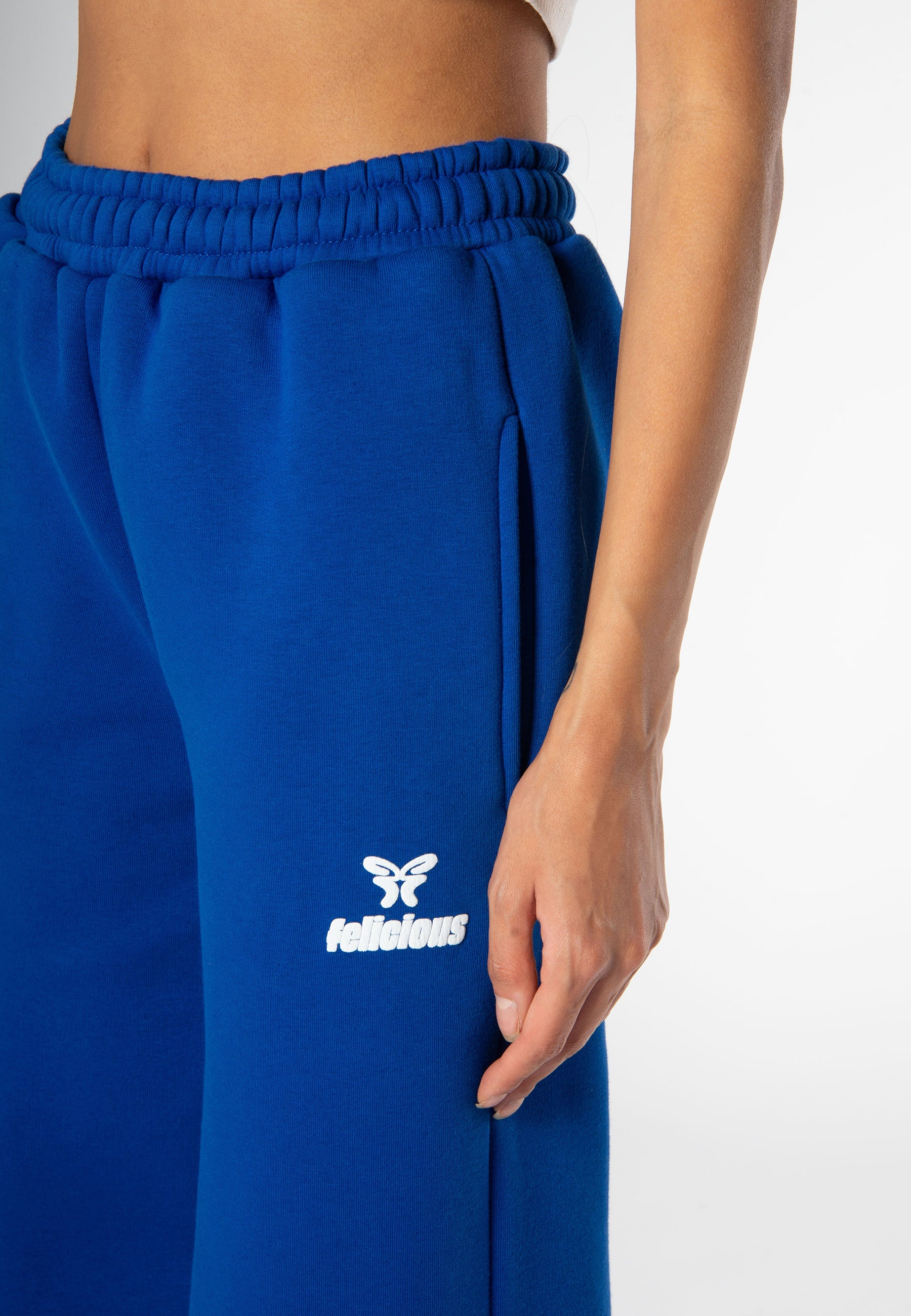 Basic Logo Sweatpants Electric Blue