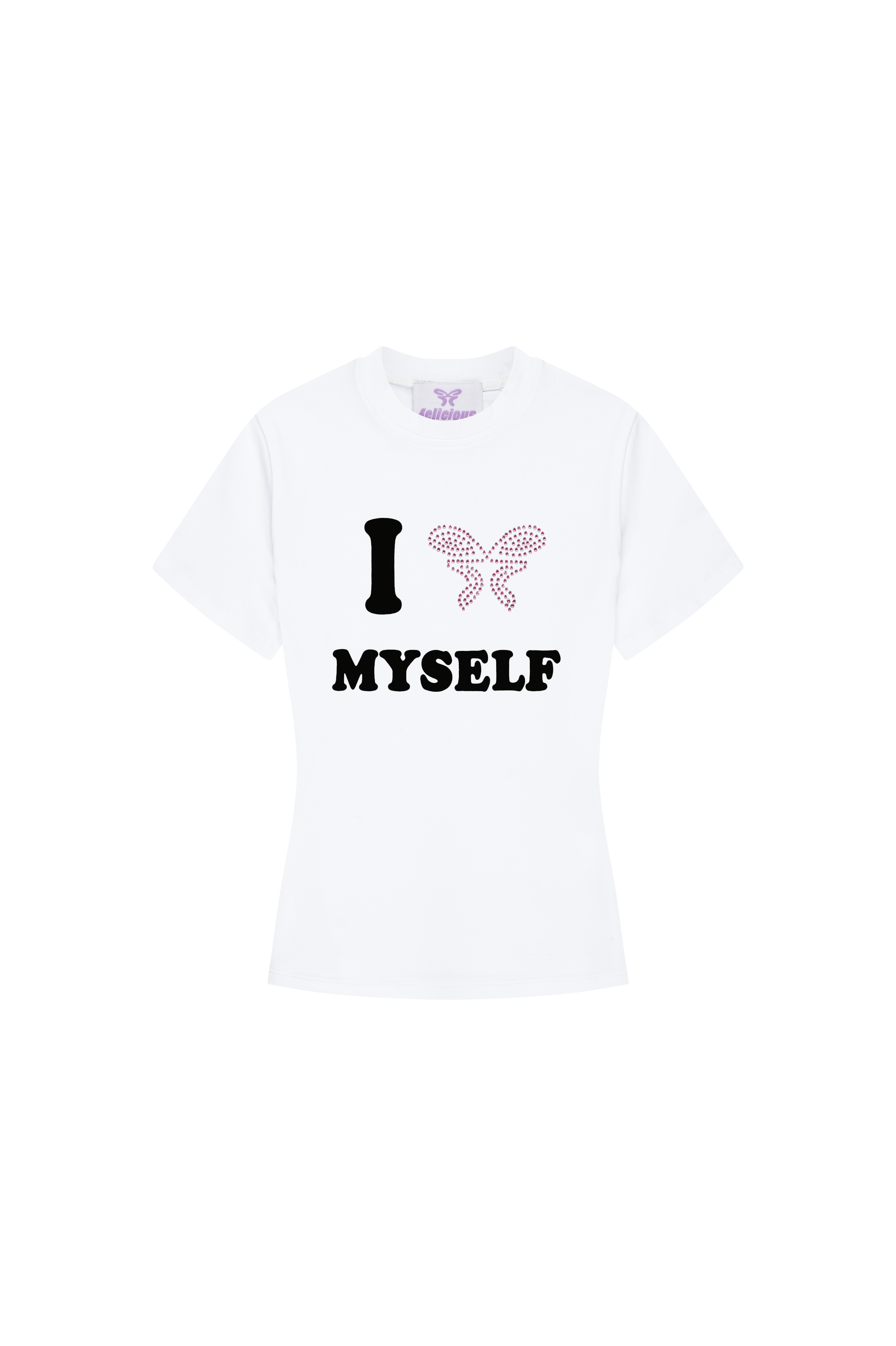 Love Myself Baby Tee White