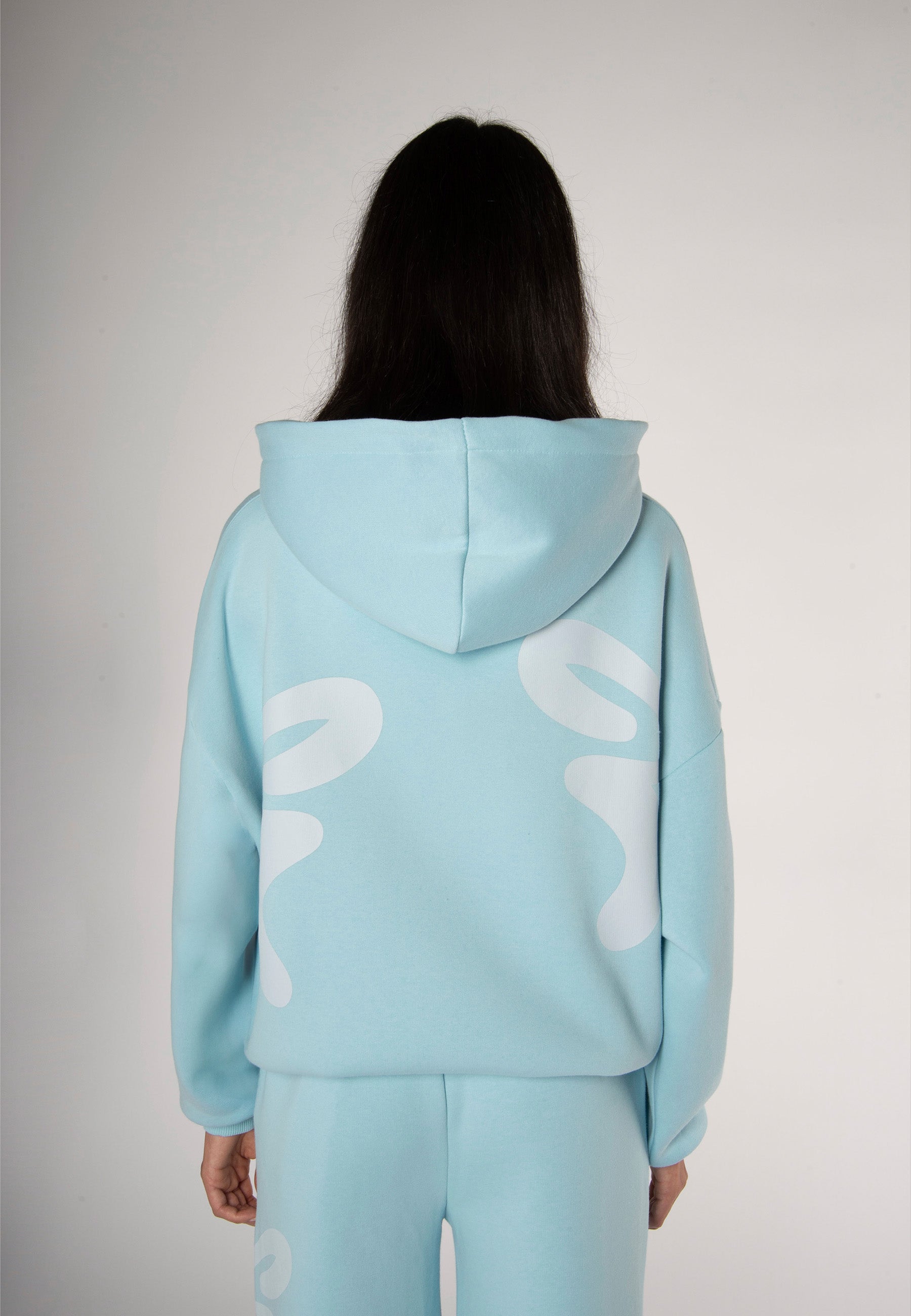 Sweatjacket Butterfly Light Blue