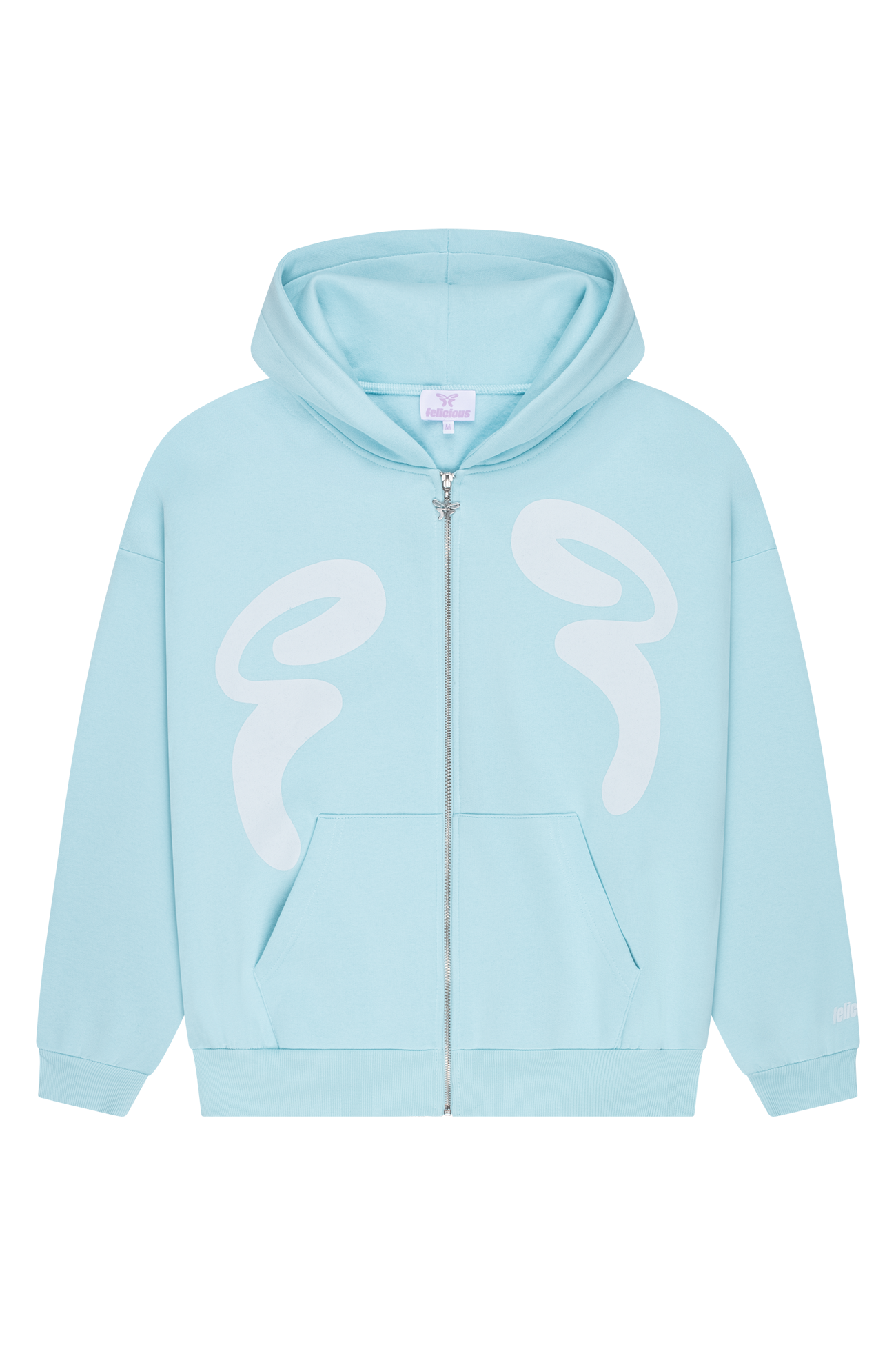 Sweatjacket Butterfly Light Blue