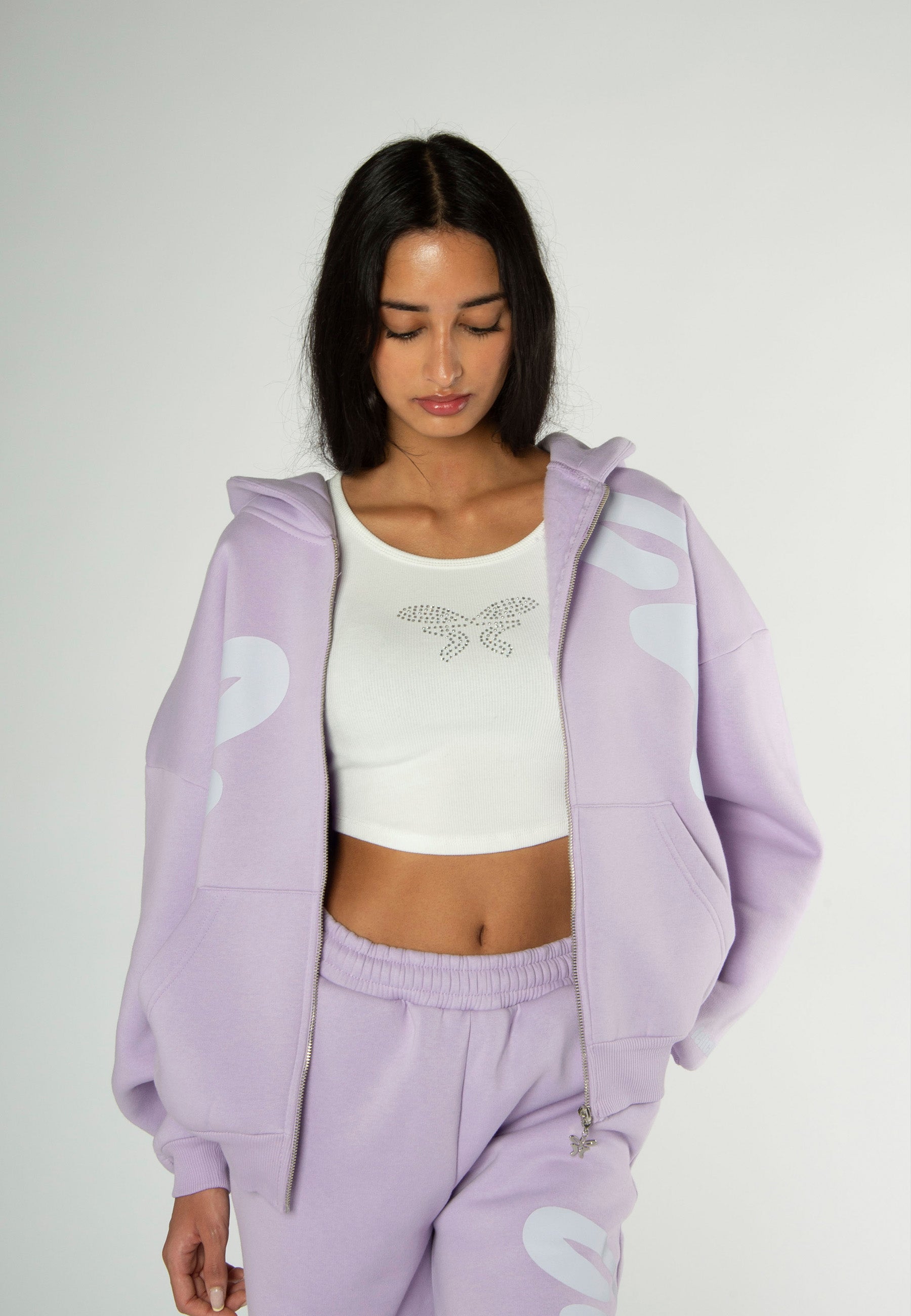 Sweatjacket Butterfly Lavender