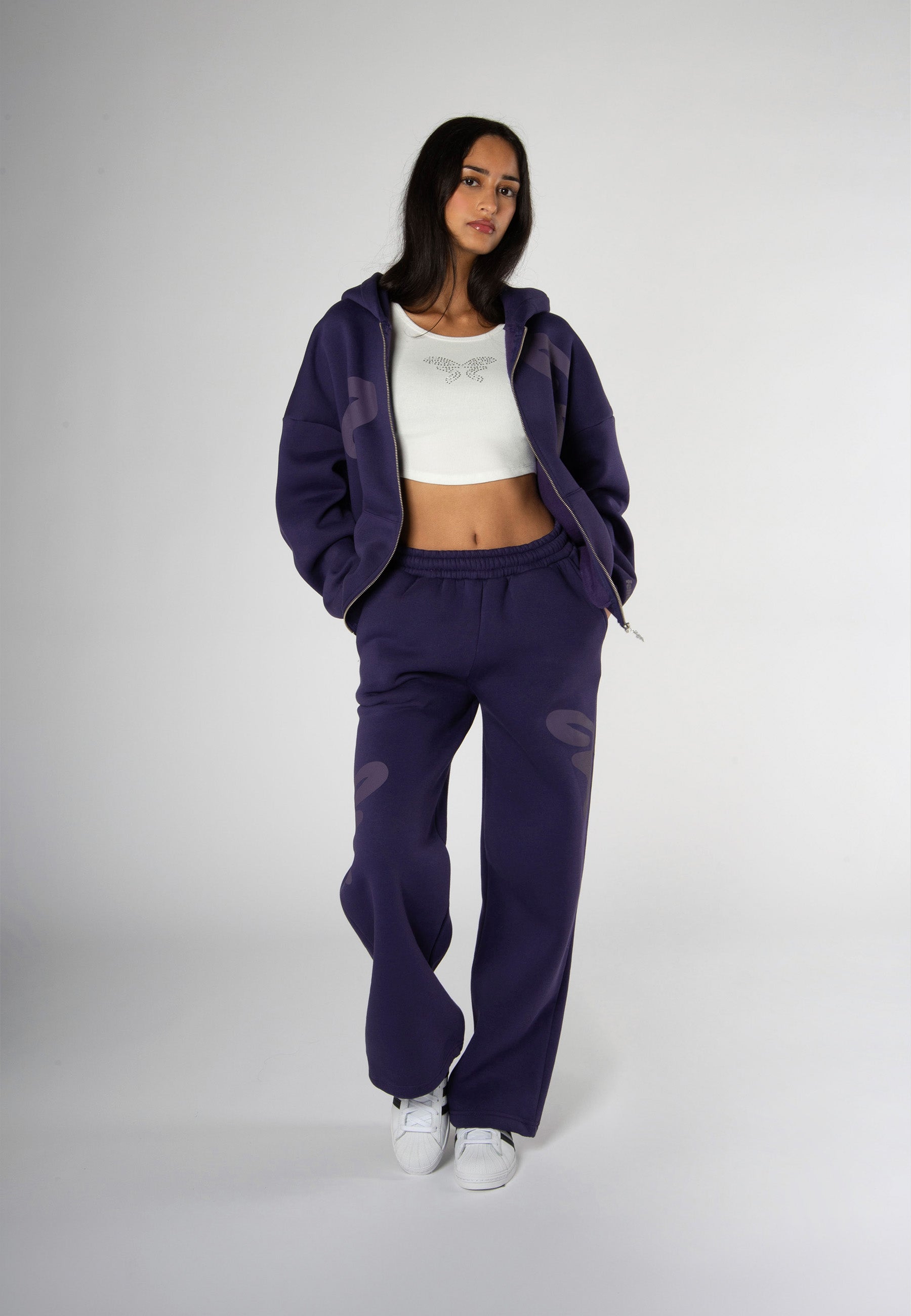 Sweatpants Butterfly Purple