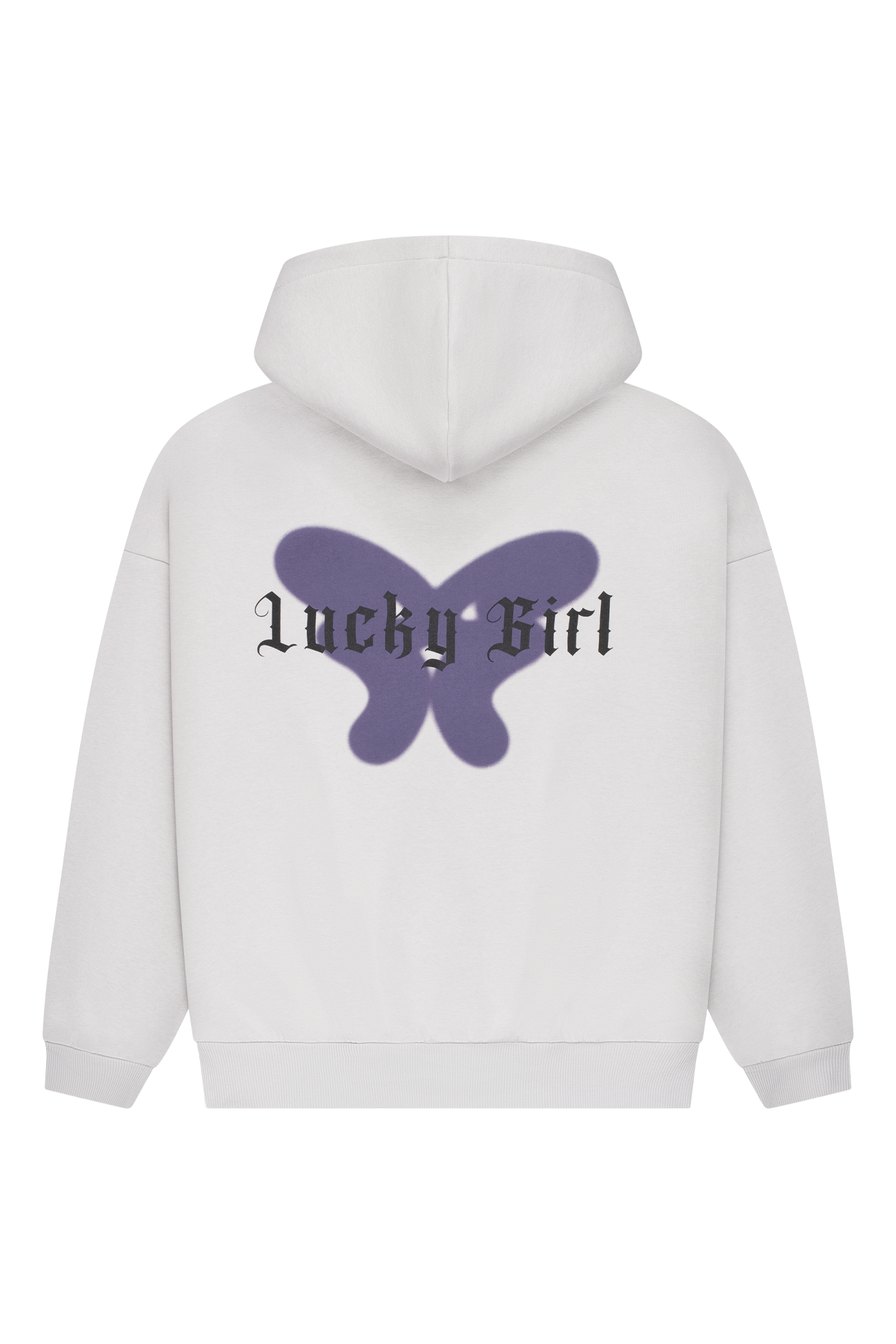 Zip Hoodie Lucky Girl Concrete