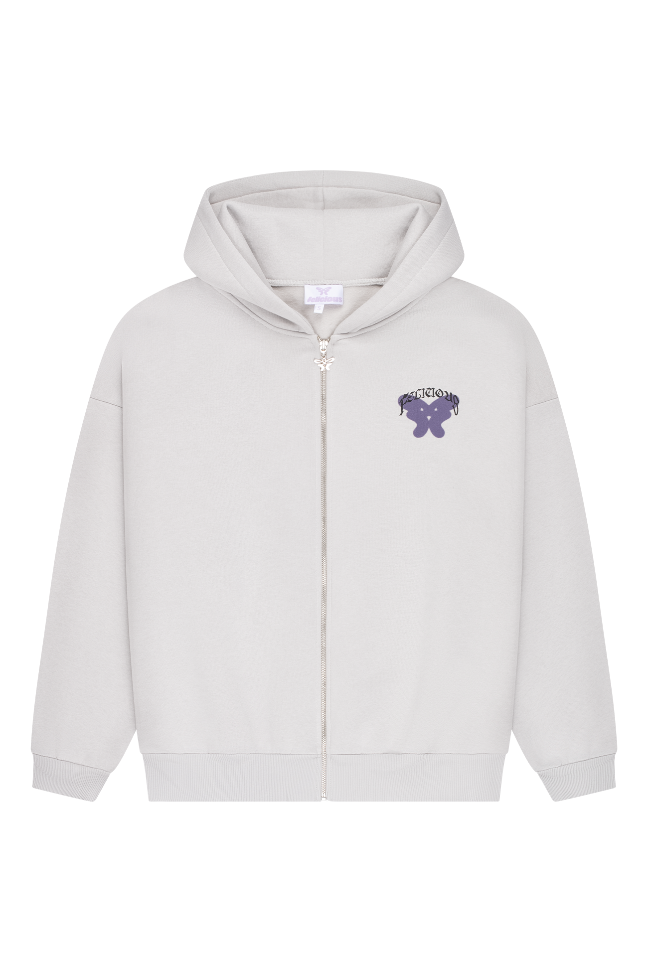 Zip Hoodie Lucky Girl Concrete