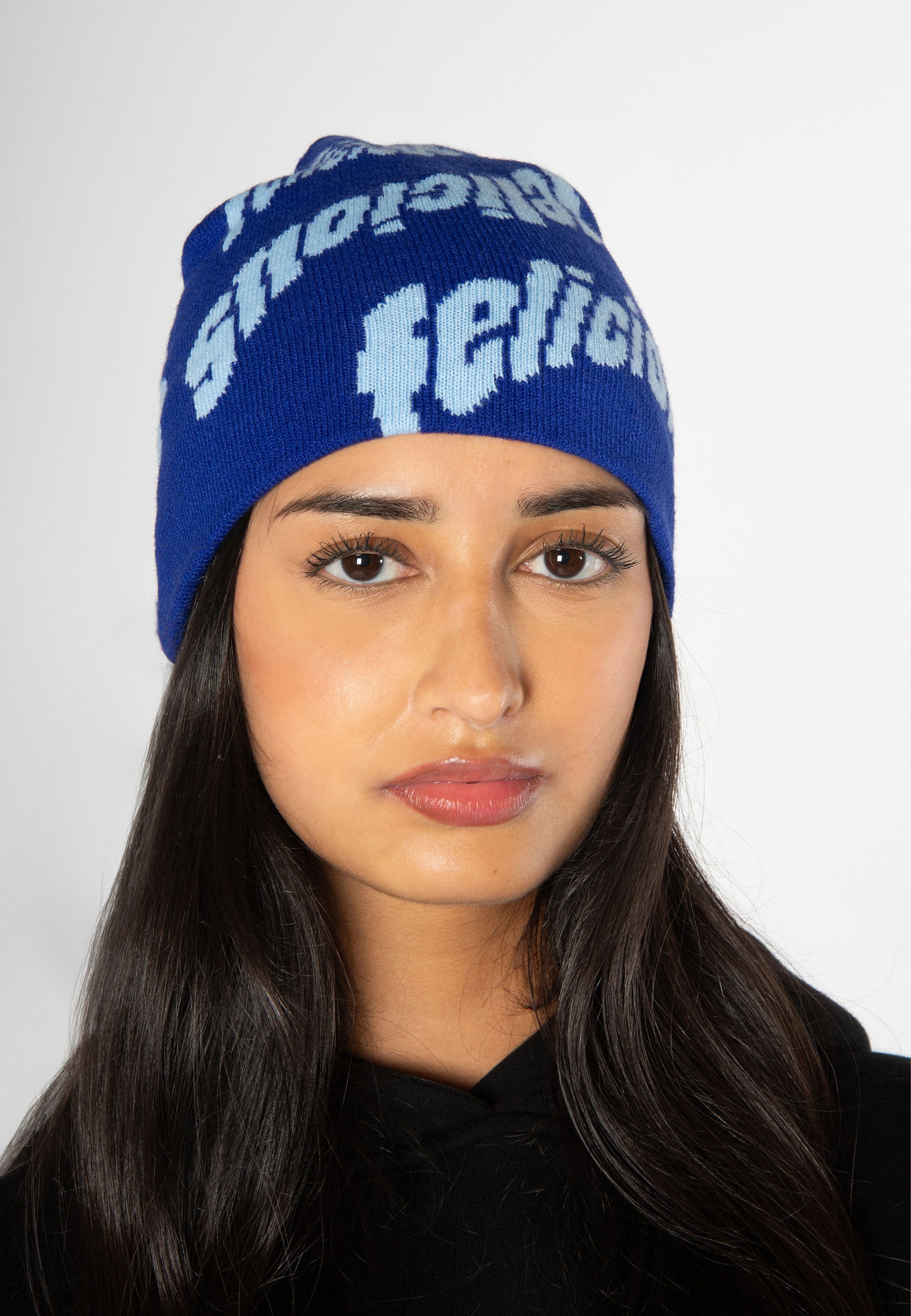 Wavy Beanie Electric Blue