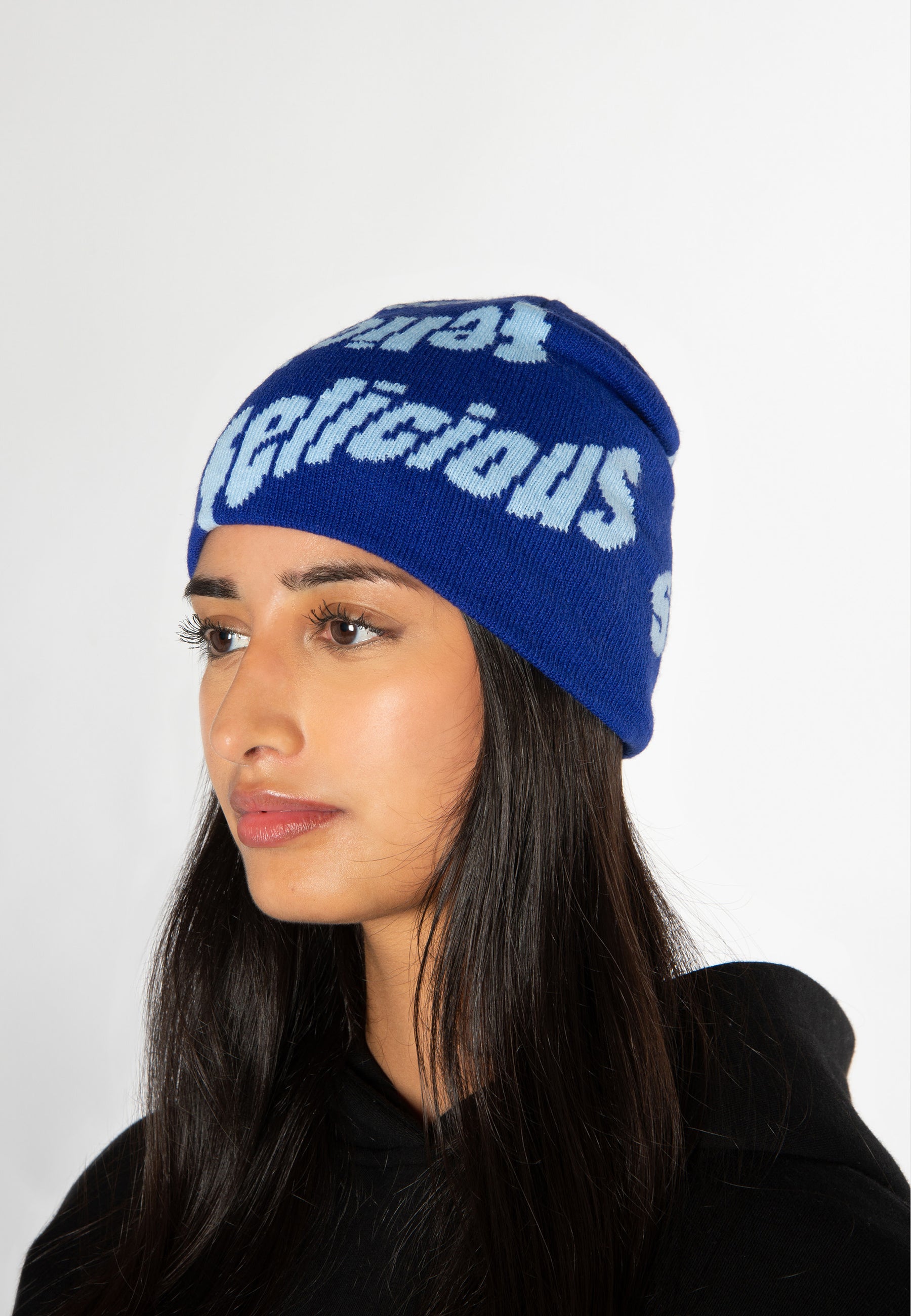 Wavy Beanie Electric Blue