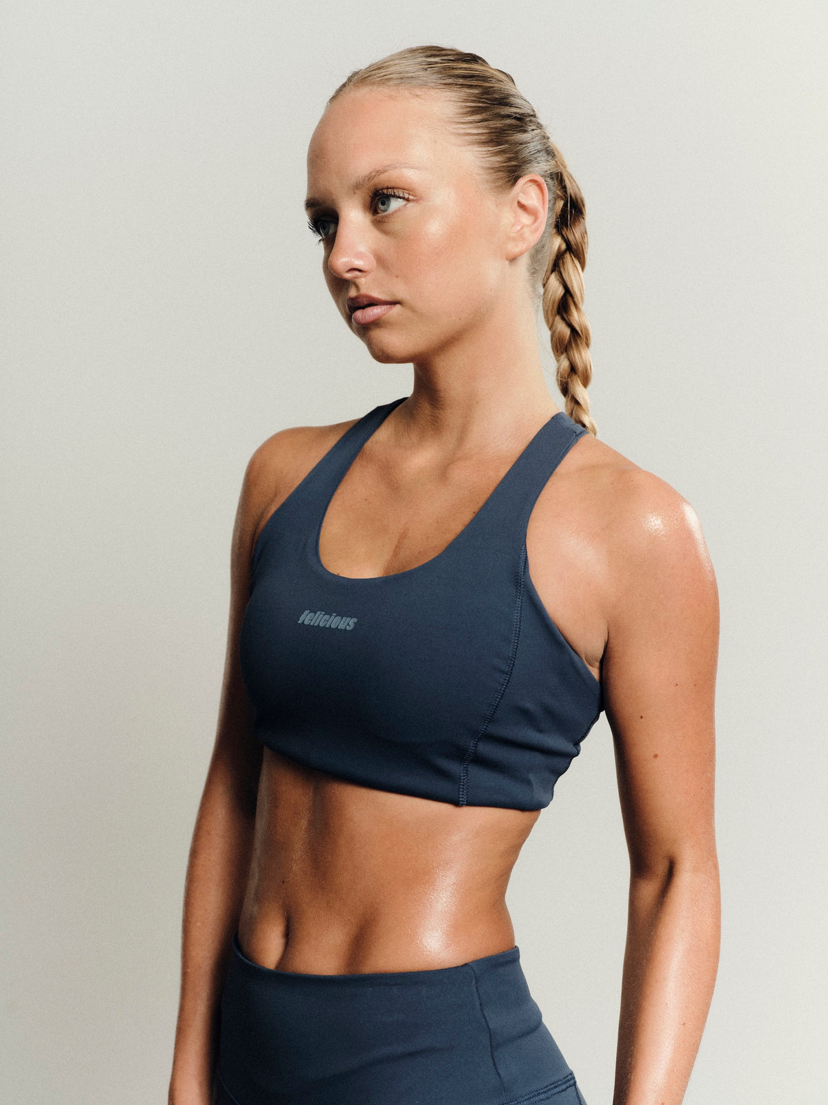 Felicious Active Bustier Top Stone Blue