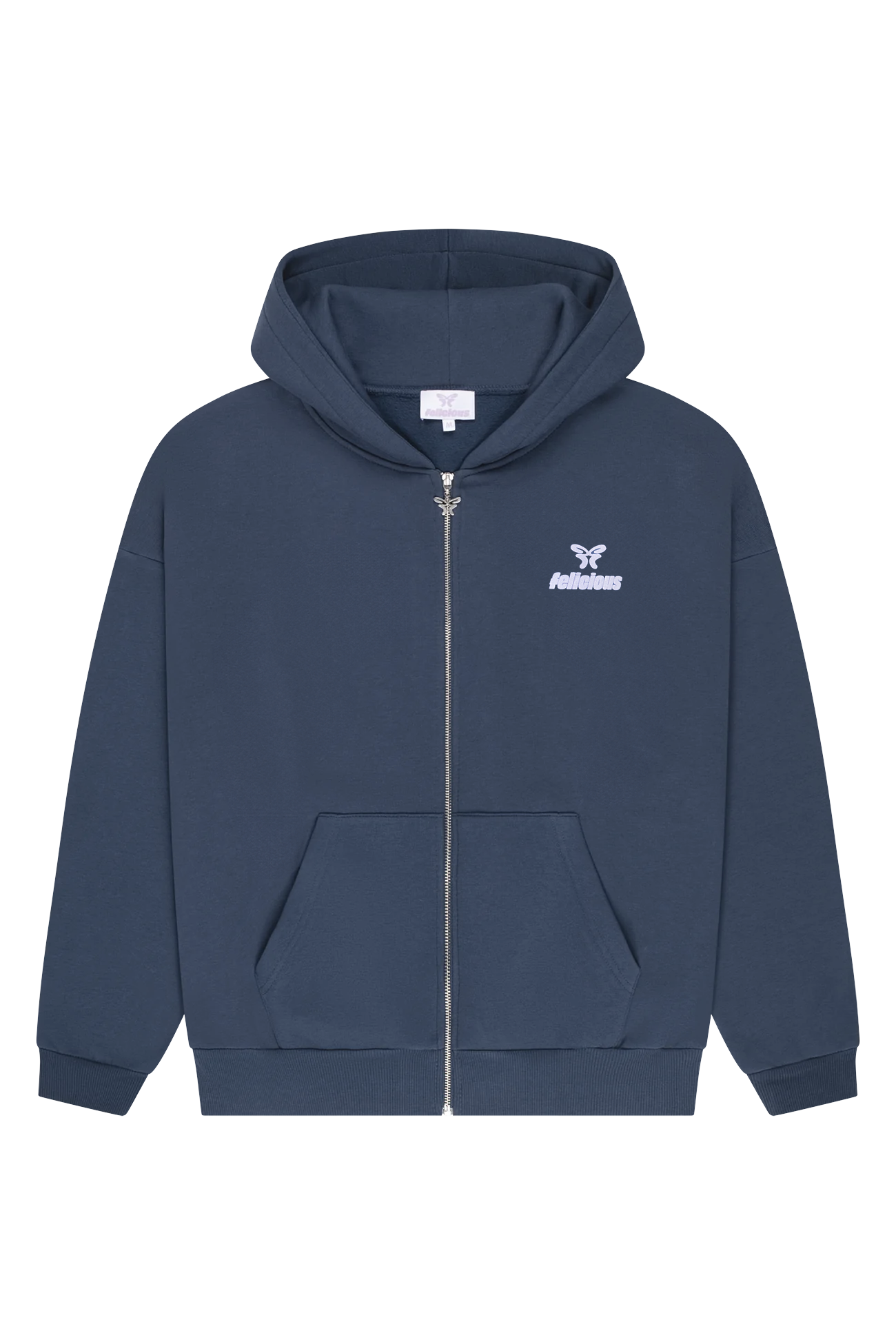 Basic Logo ZIP-Hoodie Stone Blue