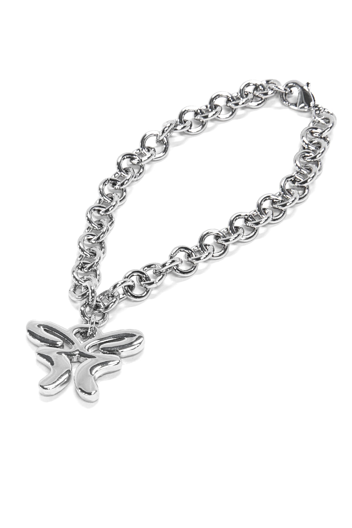Butterfly Bracelet Silver & Rhinestones