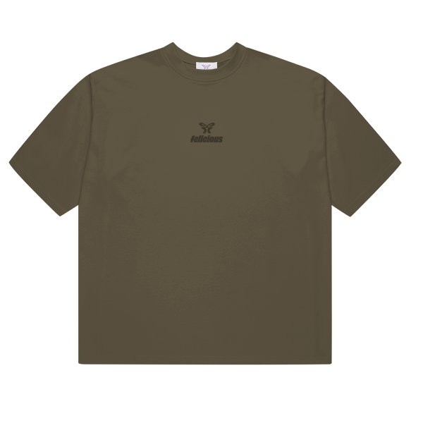 Basic Oversize Tee Dusky Green