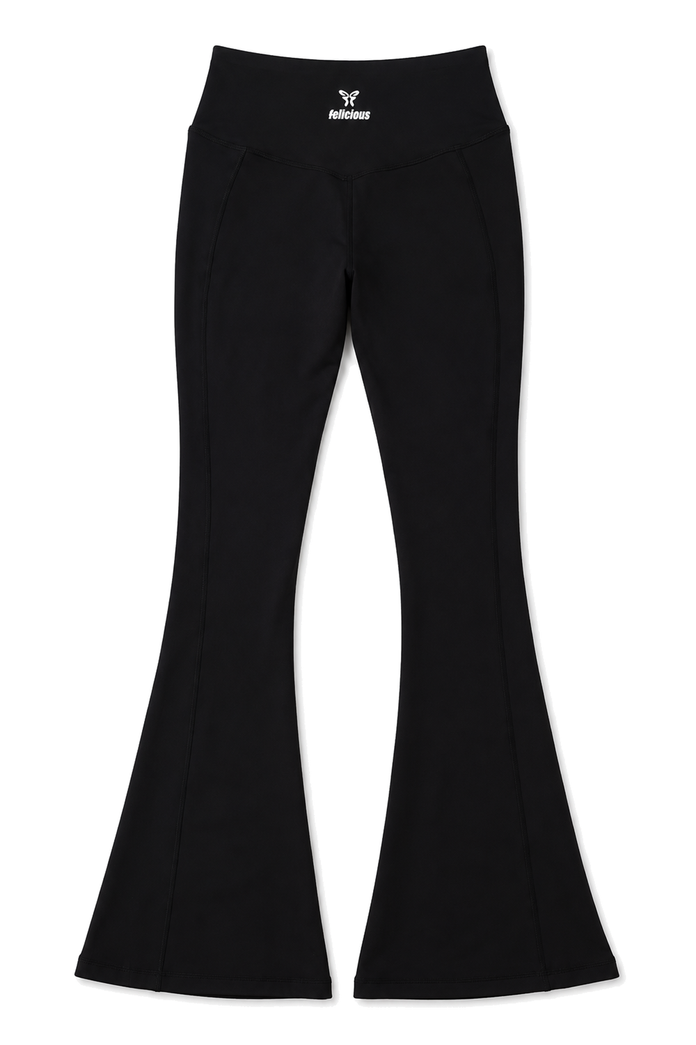 Felicious Active Flared Leggings Black