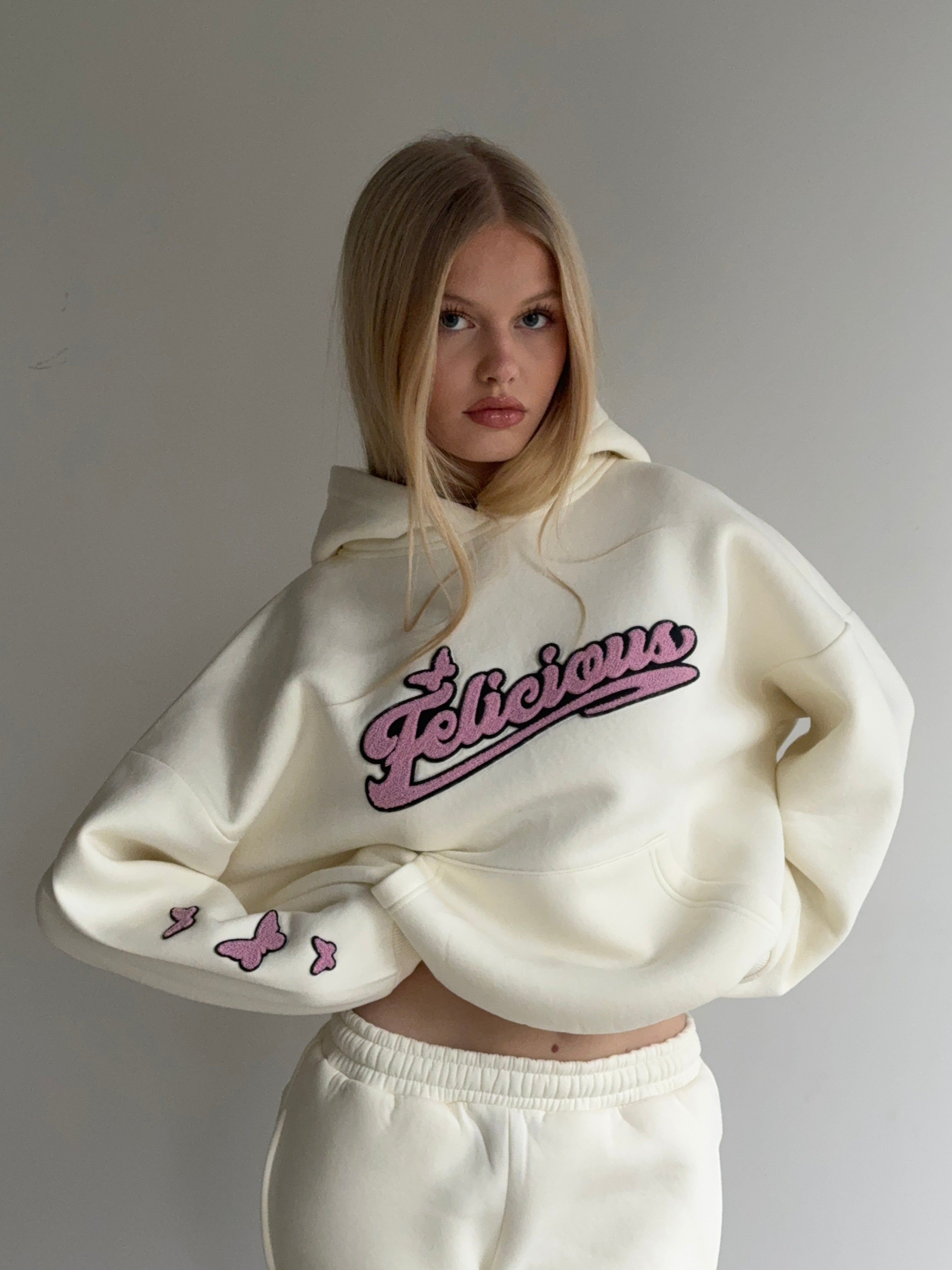 Felicious Towel Hoodie Creme