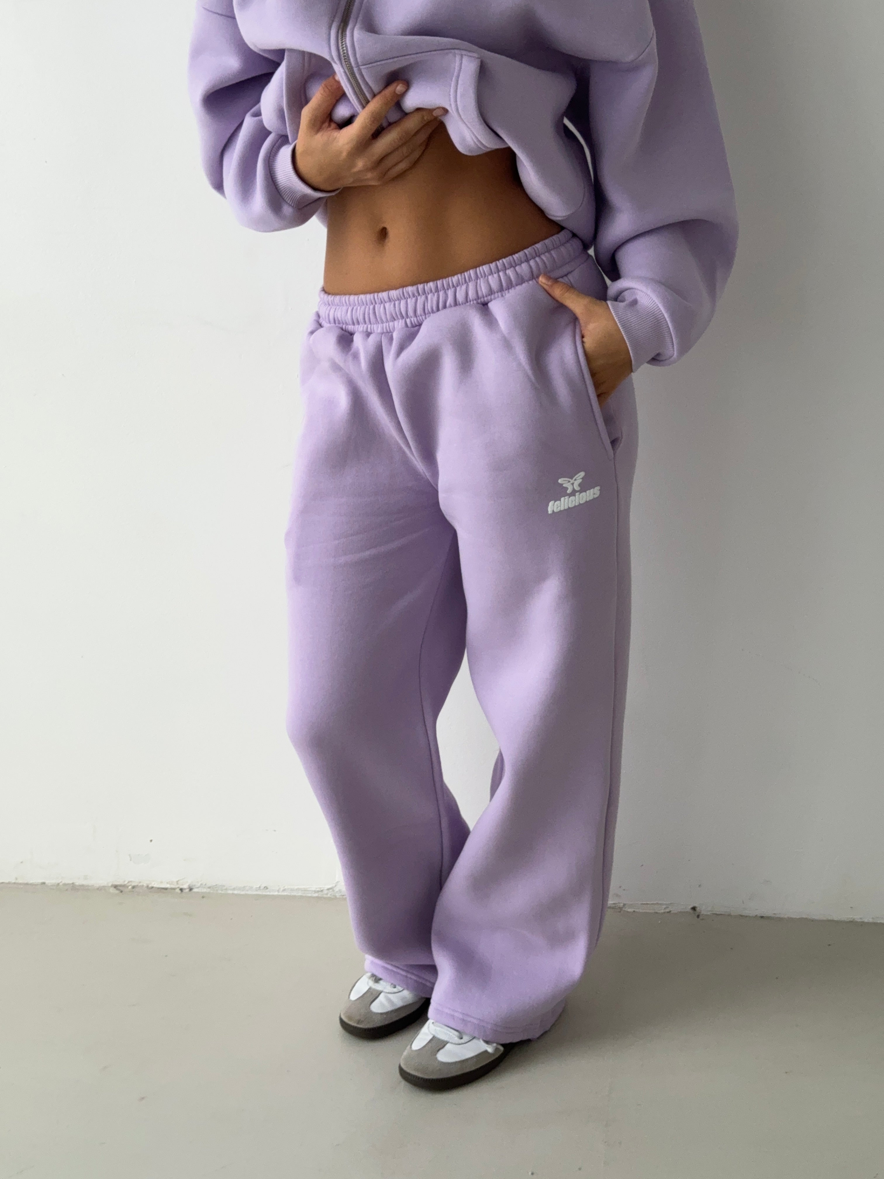 Basic Logo Sweatpants Lavender