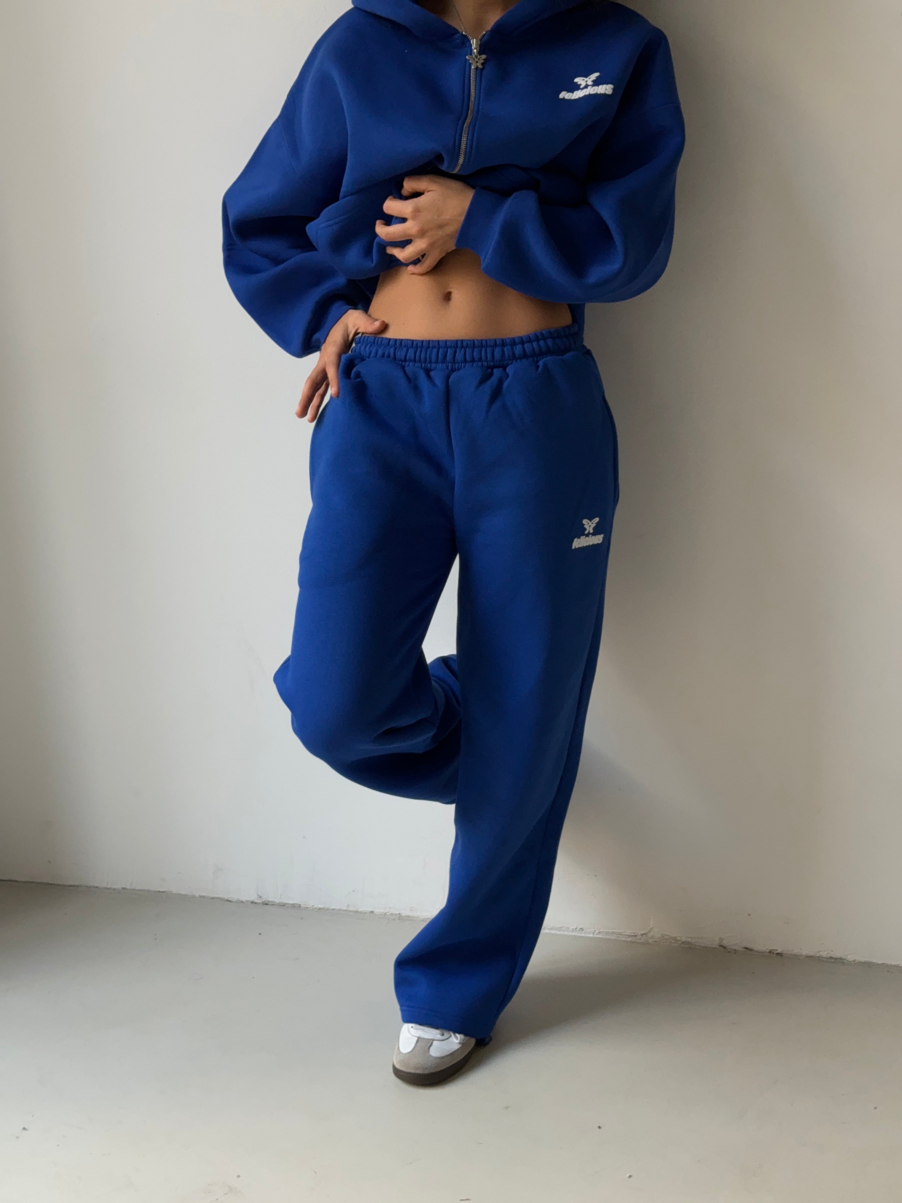 Basic Logo Sweatpants Electric Blue