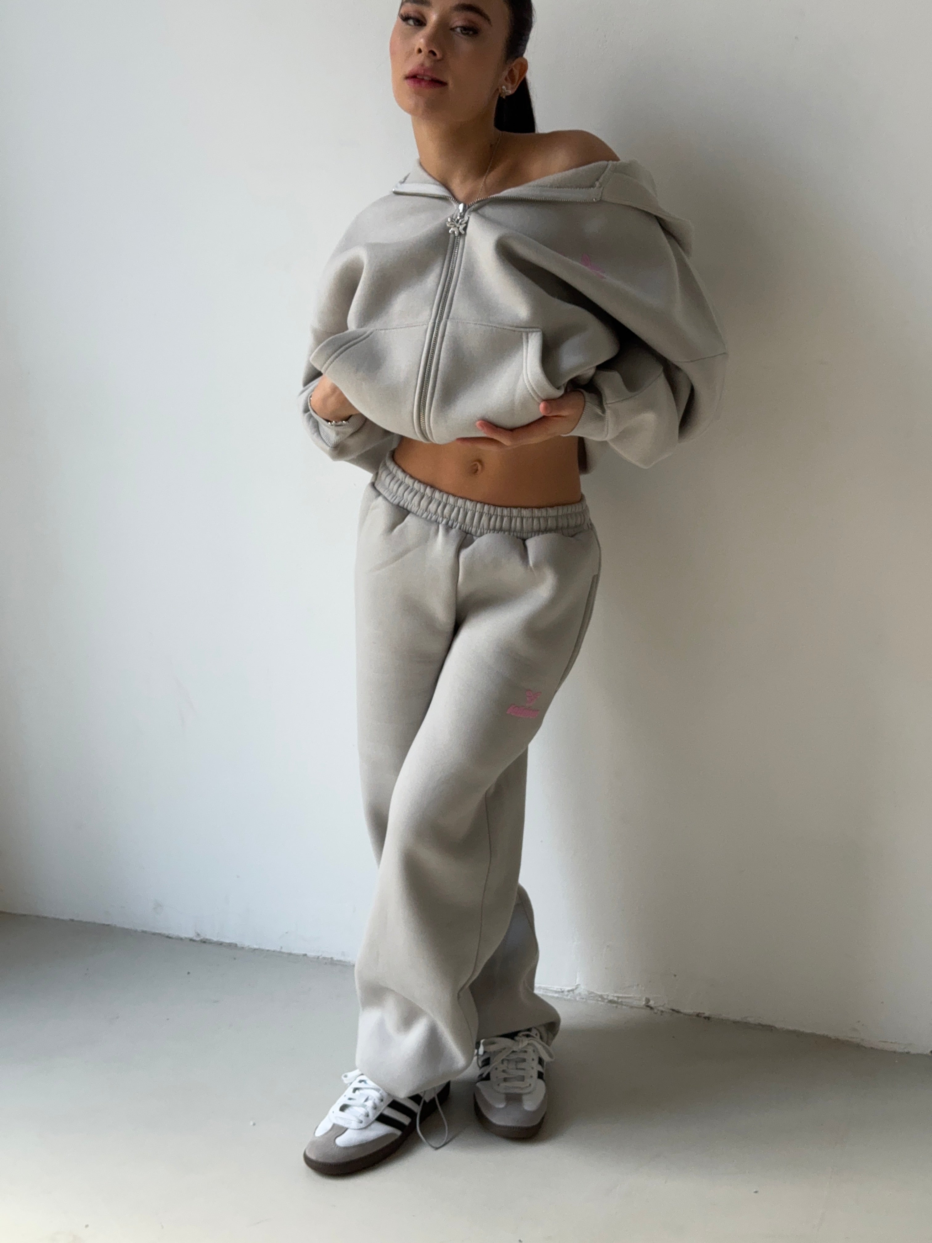 Basic Logo Sweatpants Concrete