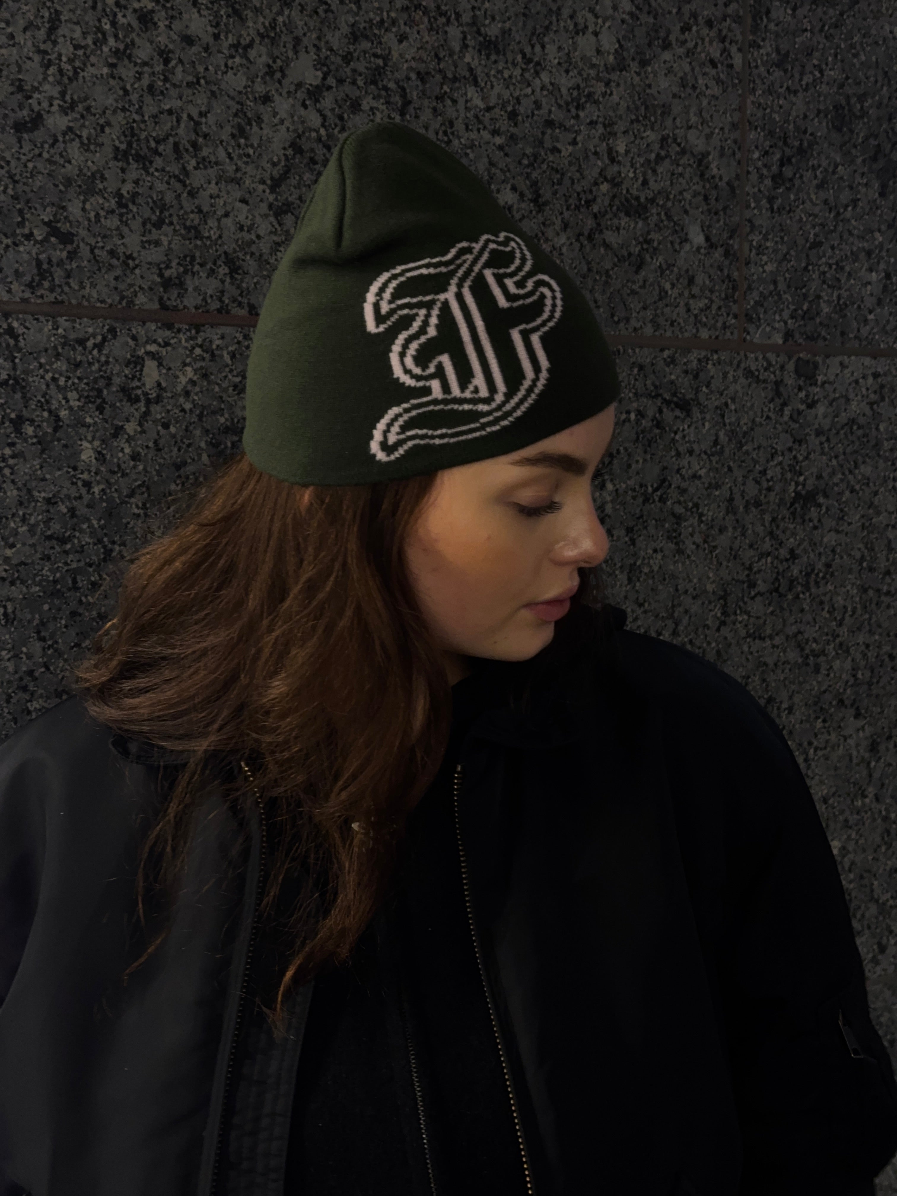 Logo Beanie Dark Green