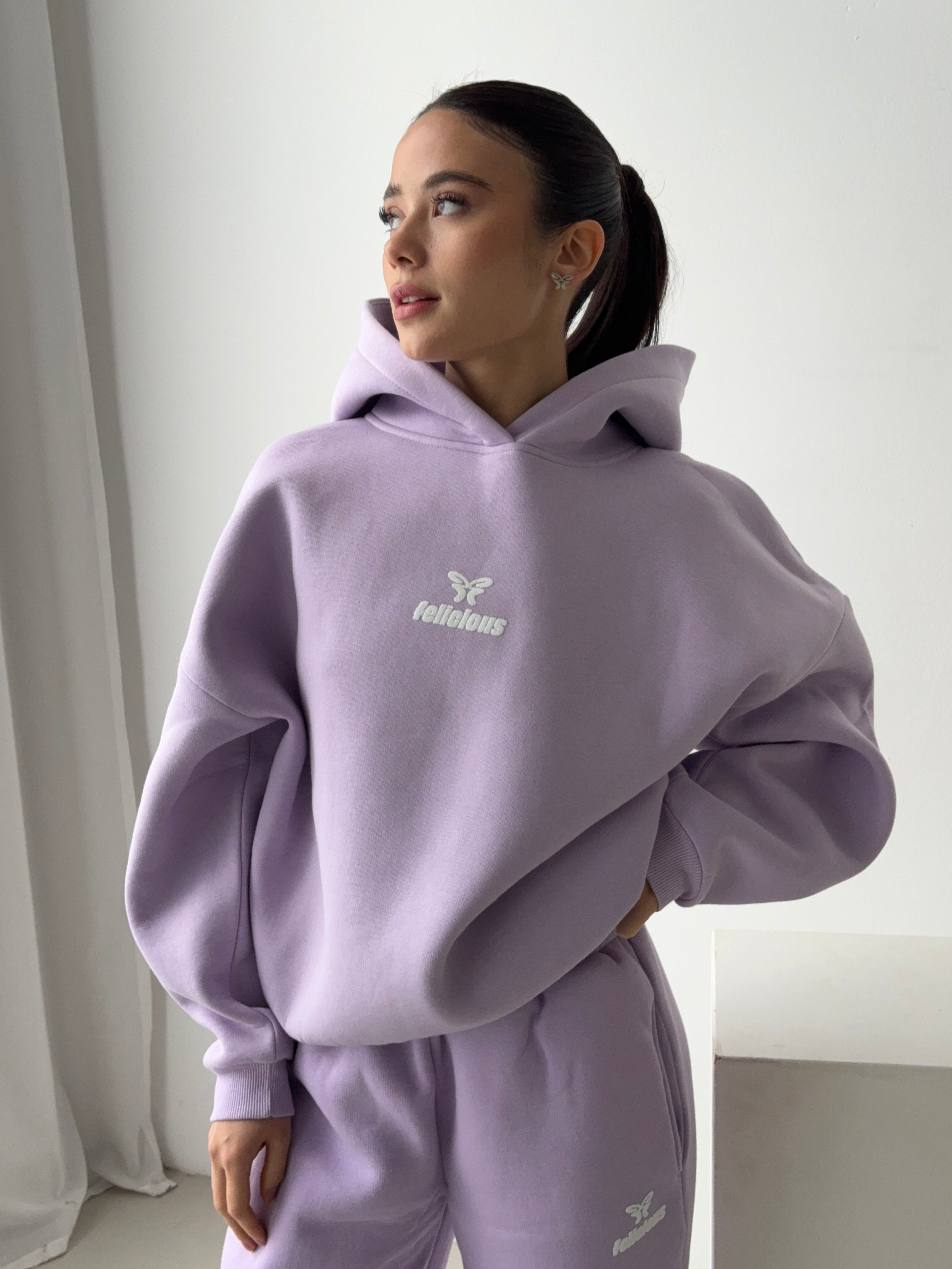 Basic Logo Hoodie Lavender