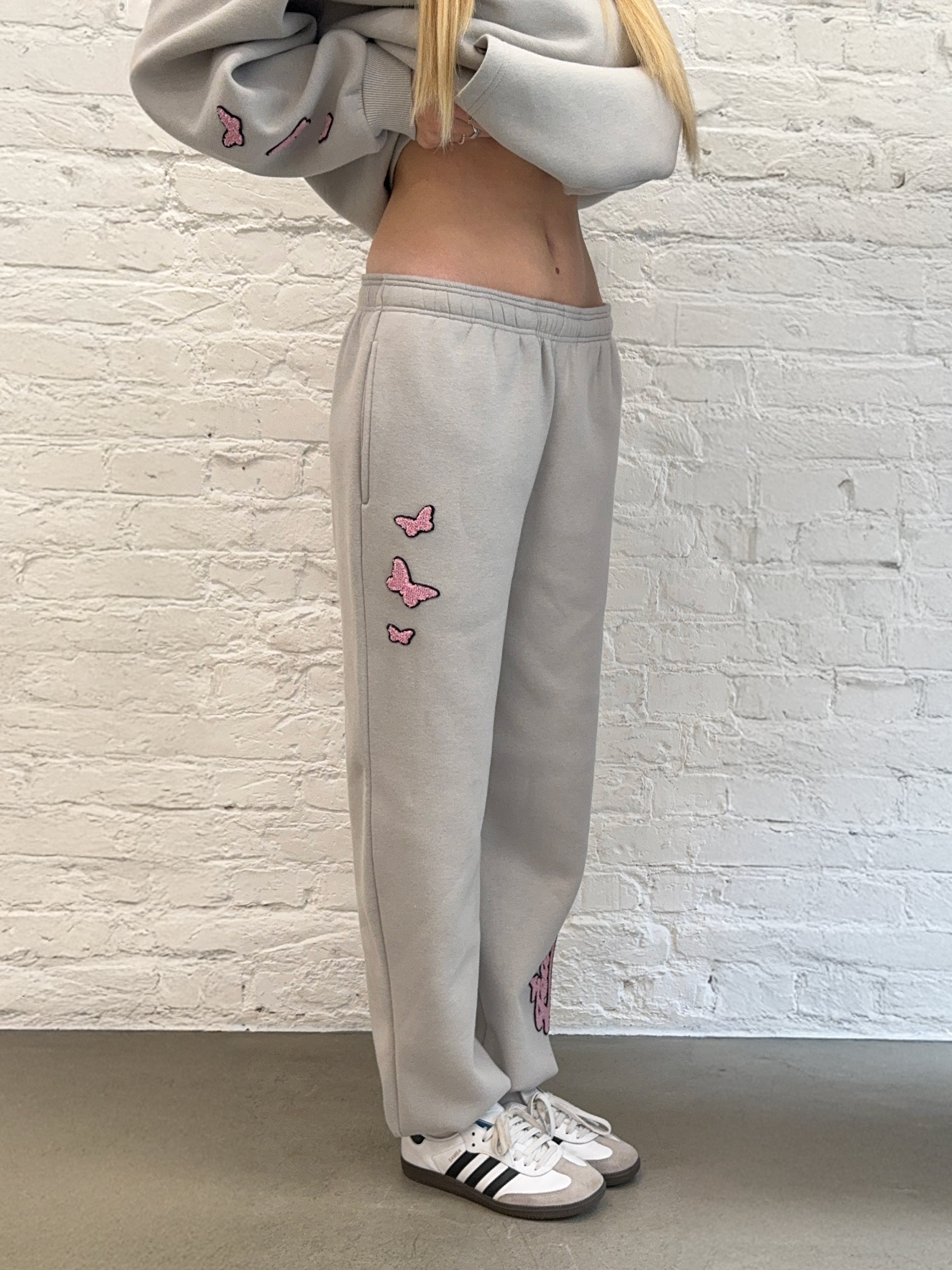 Felicious Towel Sweatpants Light Grey