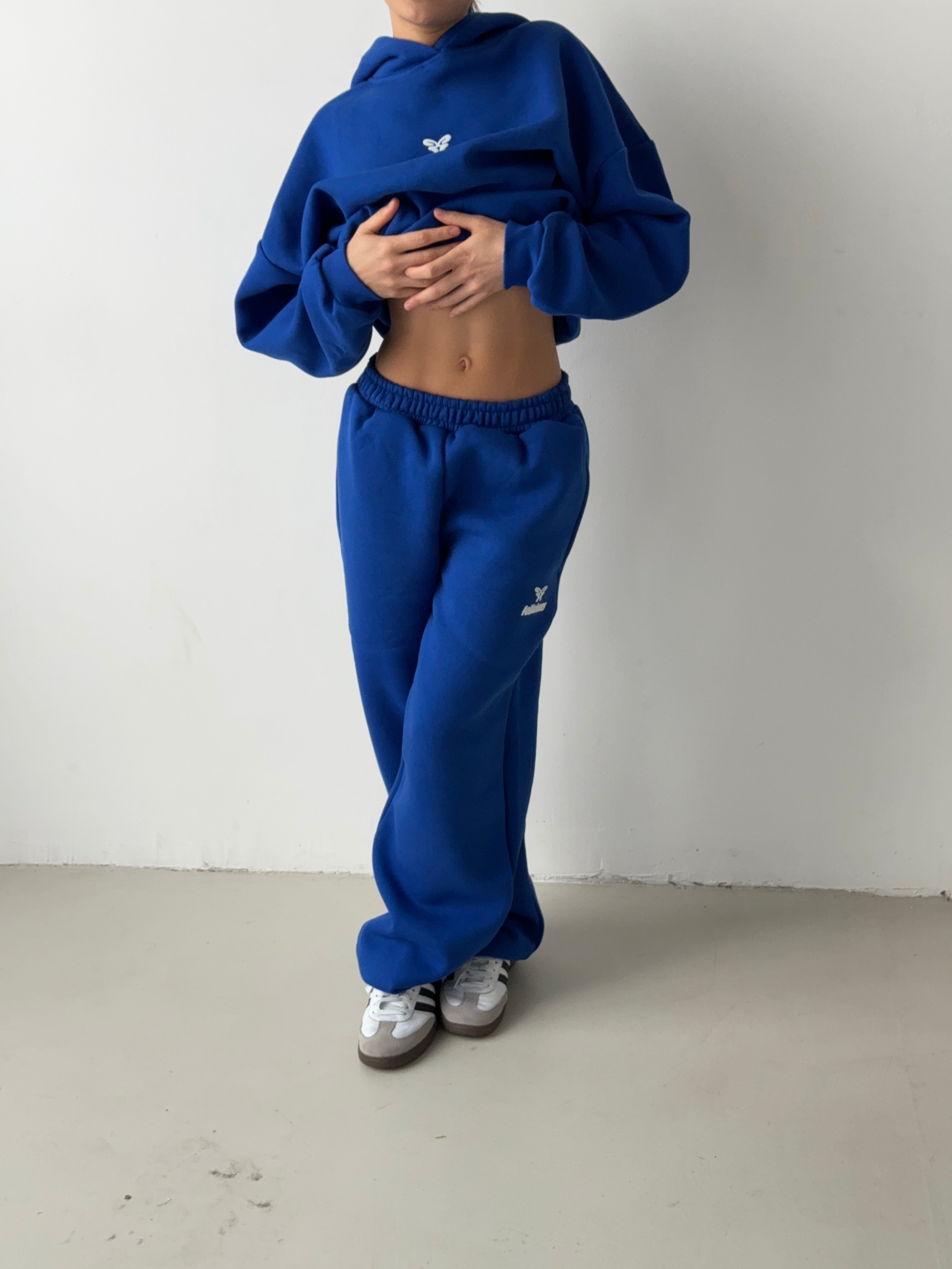 Basic Logo Sweatpants Electric Blue