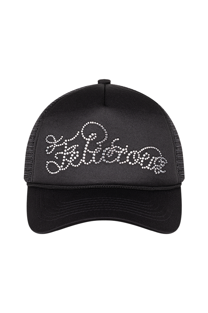 Trucker Cap Rhinestones Black