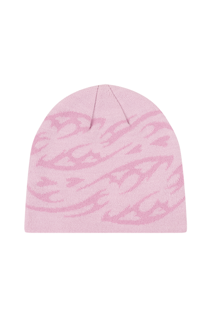 Heart Tribal Beanie Pink