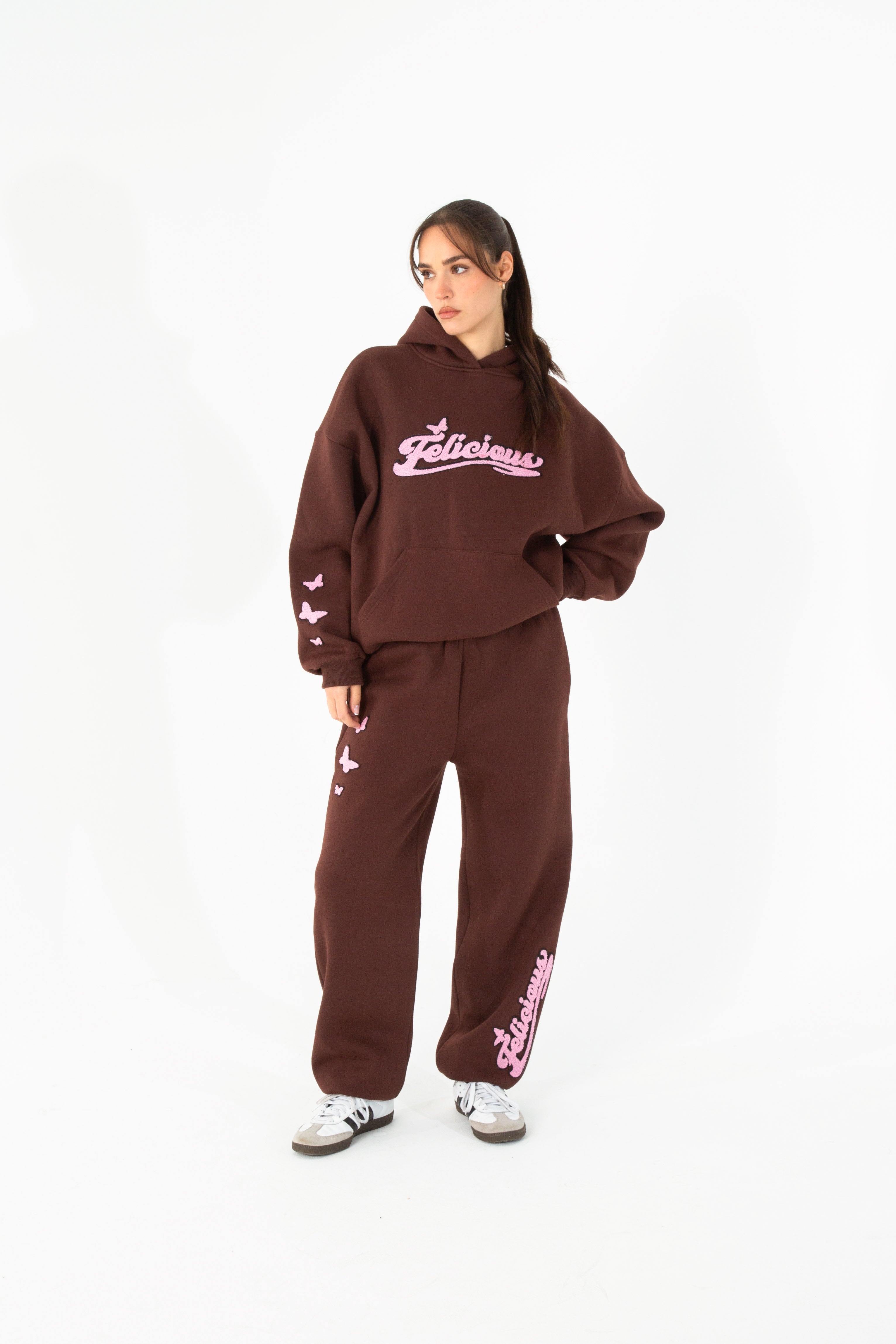 Felicious Towel Hoodie Chocolate