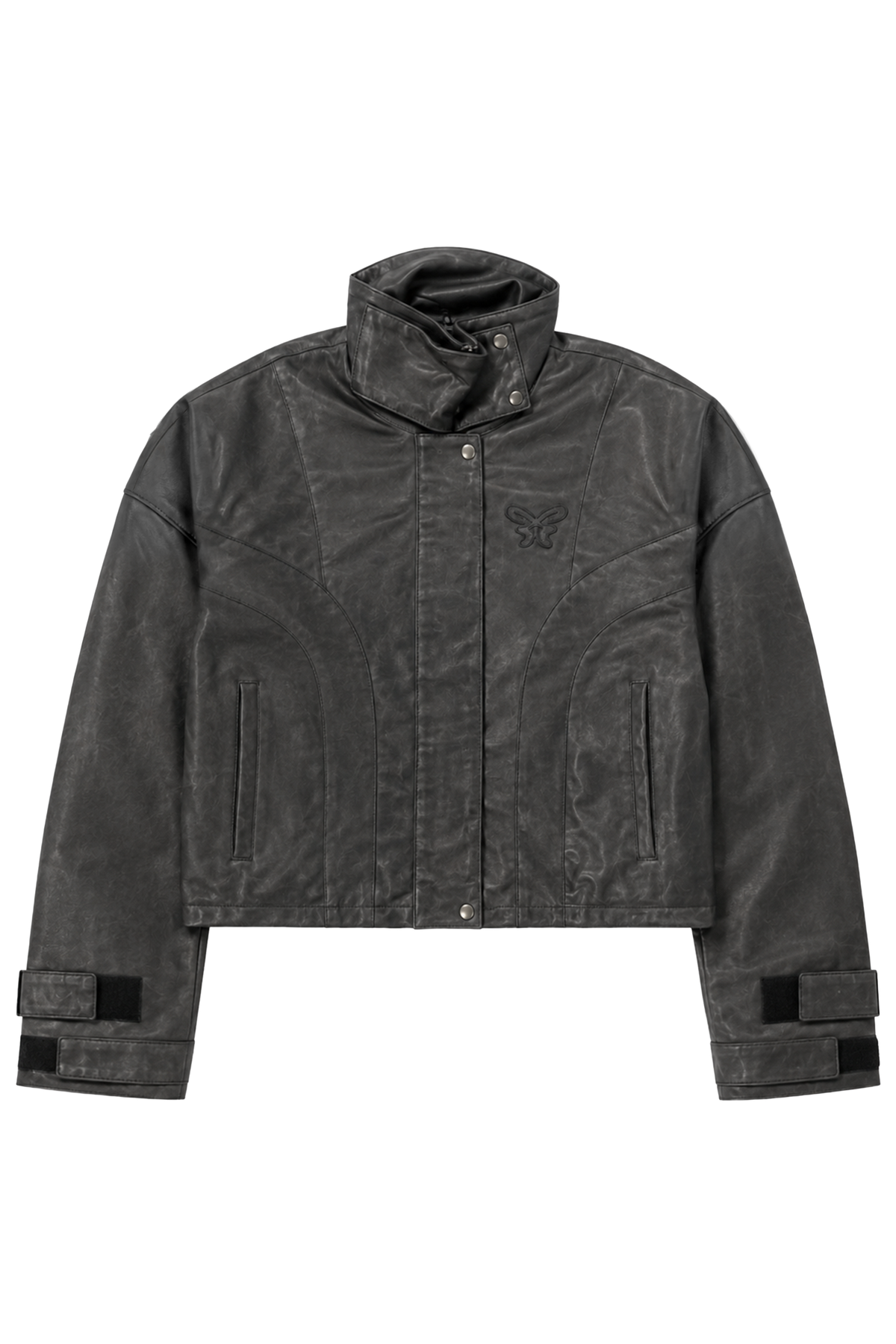 Oversize Vintage Vegan Leather Jacket