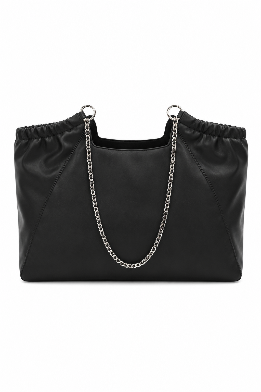 Shopper Bag Vegan Leather Black