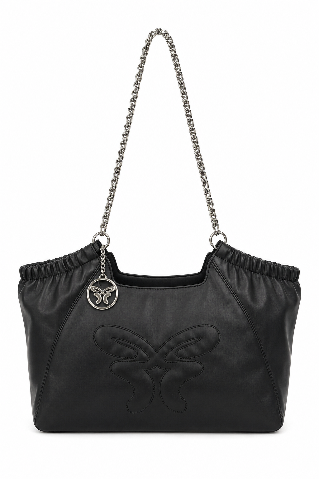 Shopper Bag Vegan Leather Black