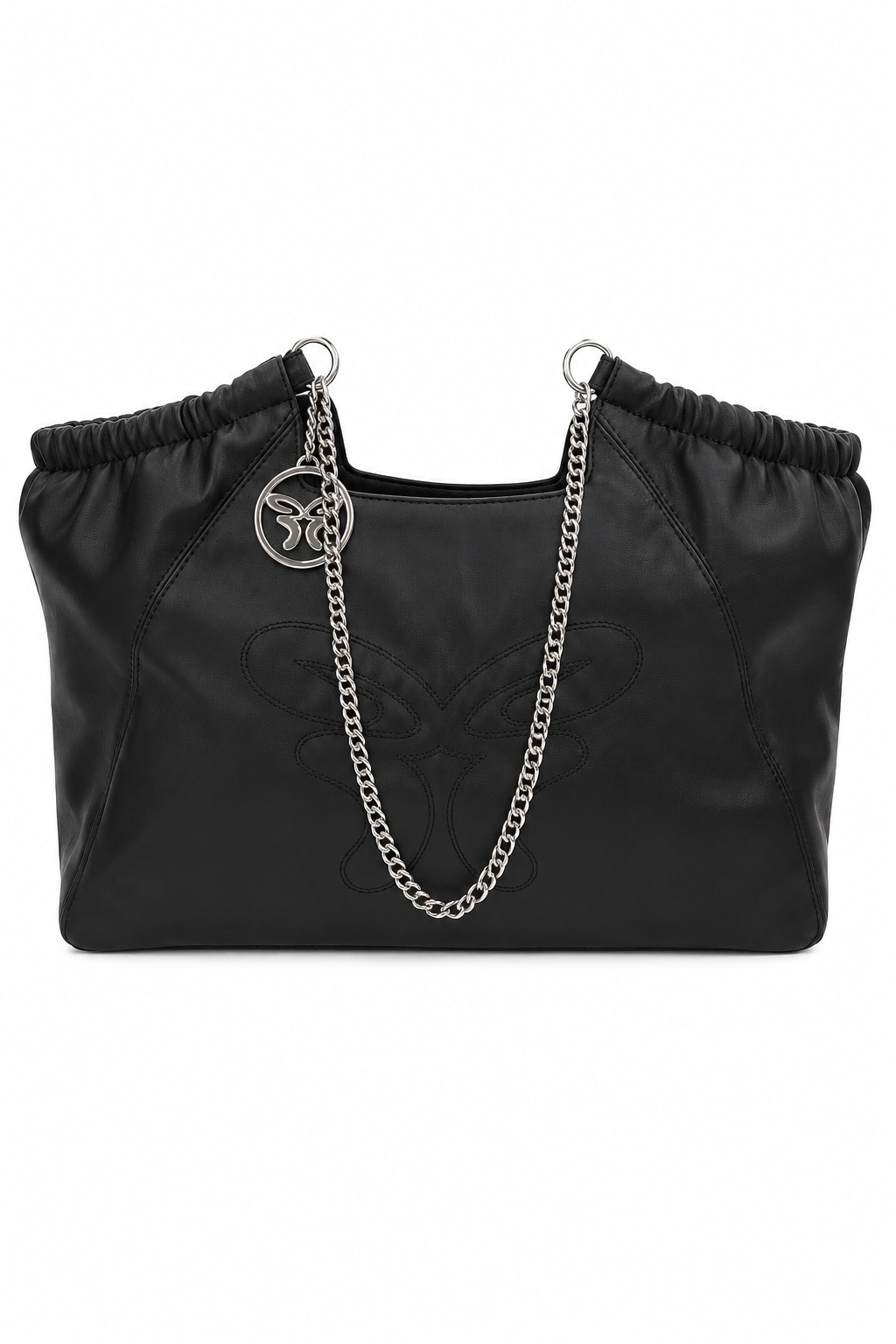 Shopper Bag Vegan Leather Black