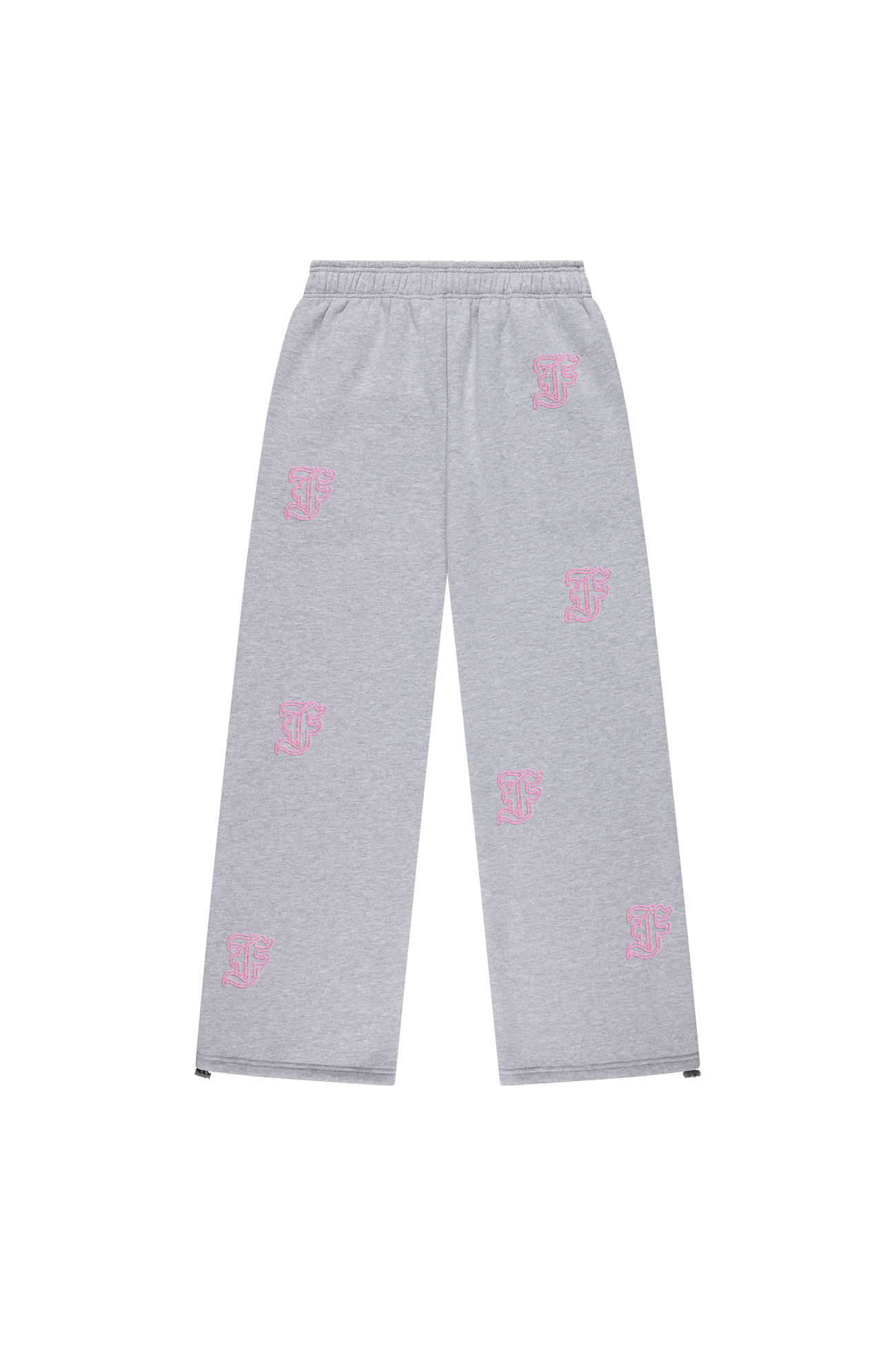 Initial All-Over Sweatpants Light Grey Melange