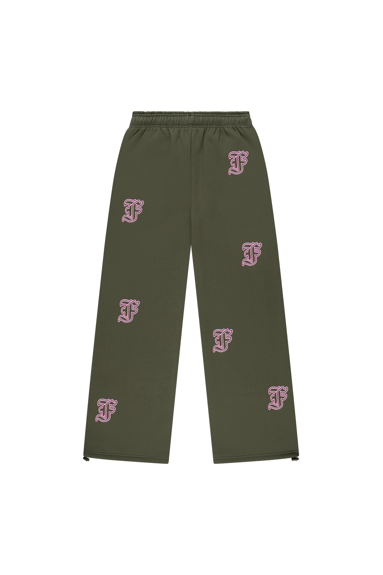 Initial All-Over Sweatpants Dark Green