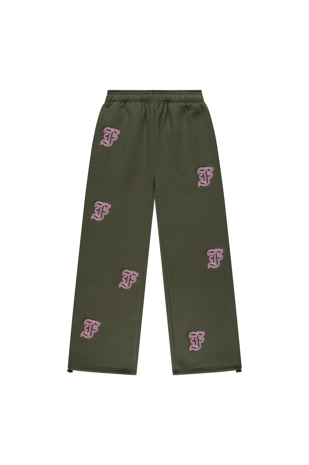 Initial All-Over Sweatpants Dark Green