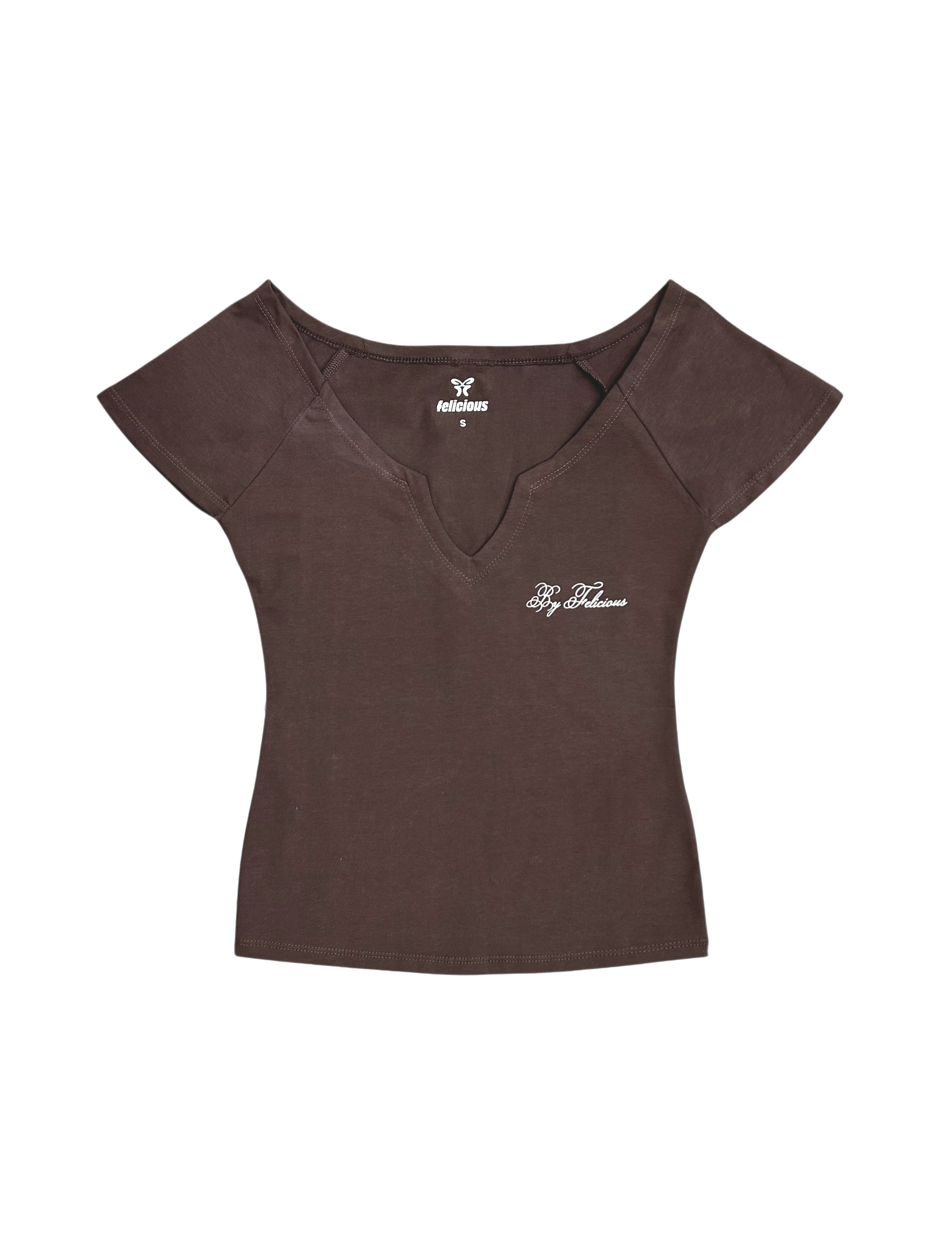 By Felicious Tee Chocolate Brown
