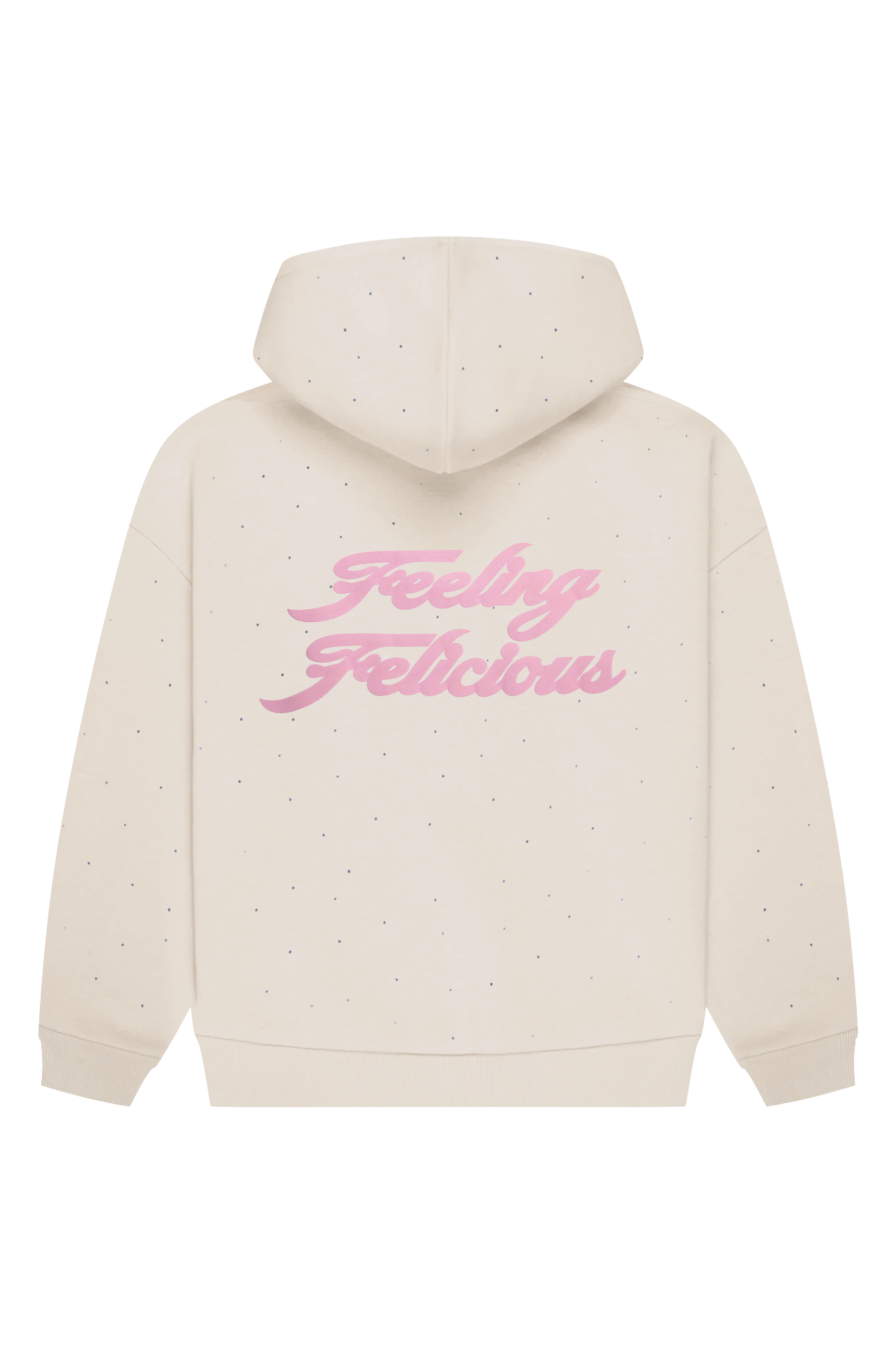 Feeling Felicious Rhinestones Hoodie Creme