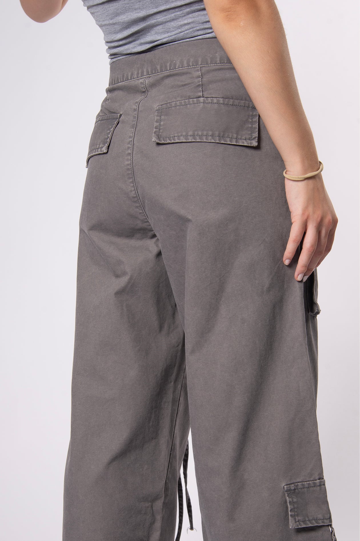 Cotton Cargo Pants Grey