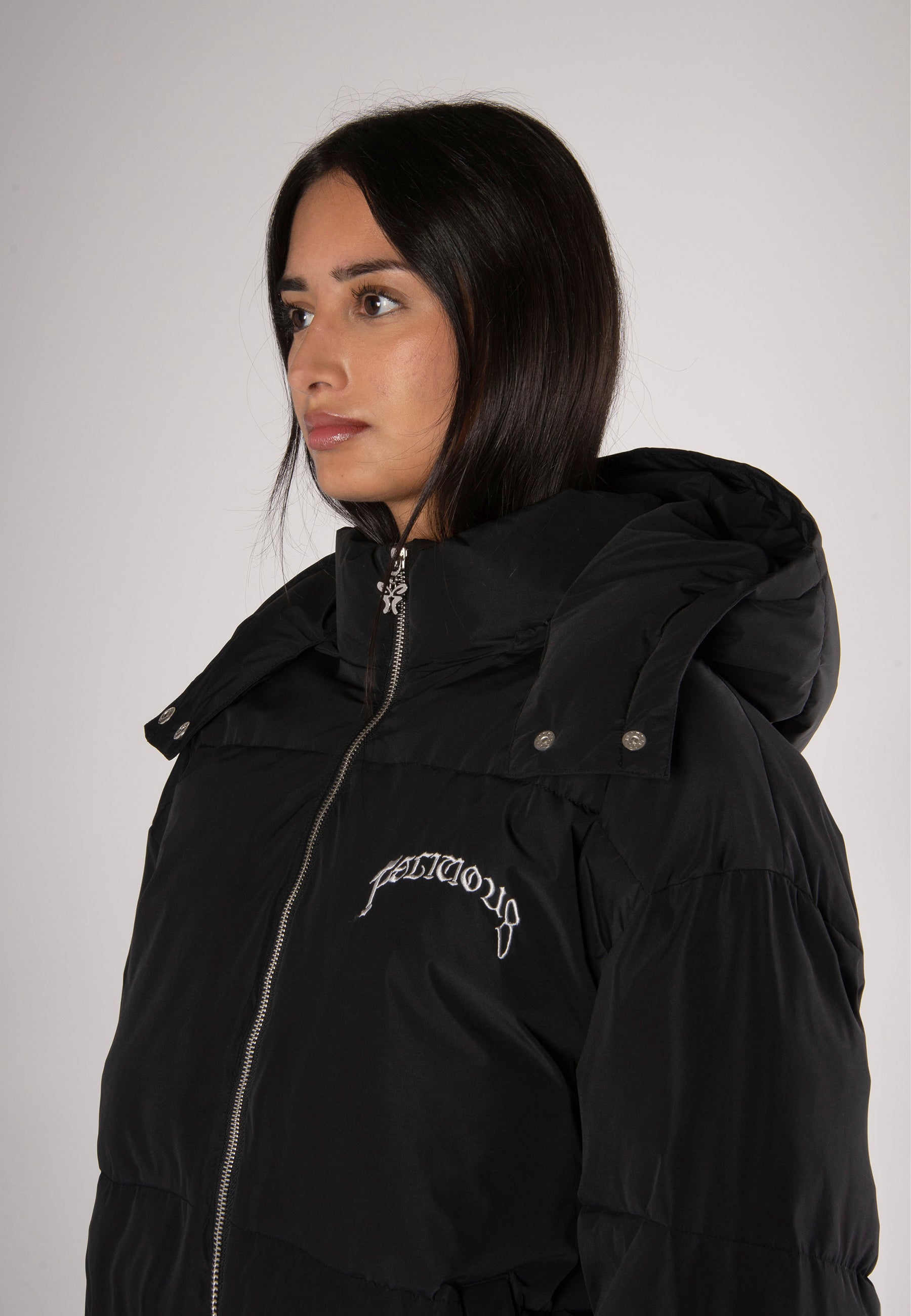 Black bubble jacket womens online