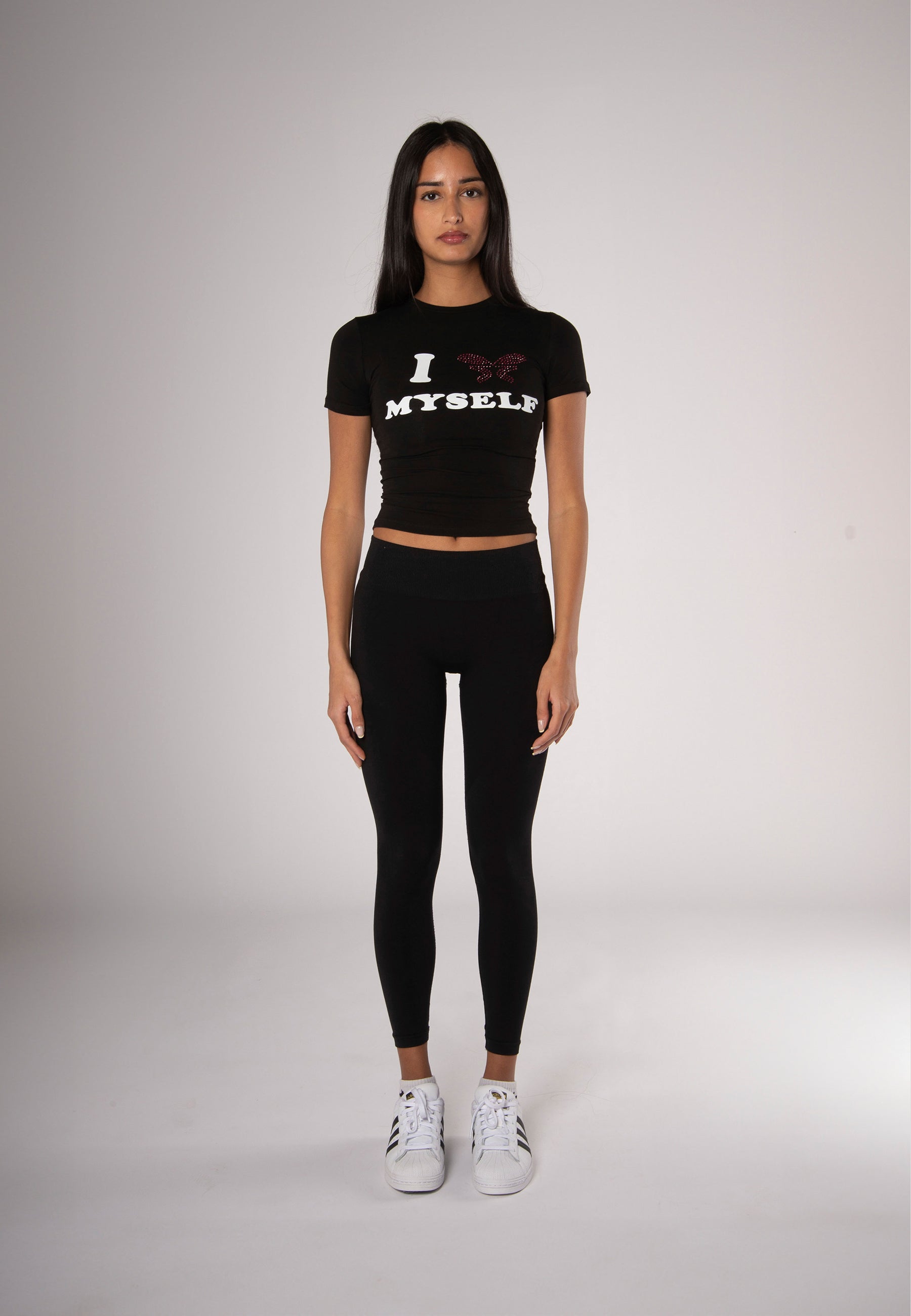 Love Myself Baby Tee Black