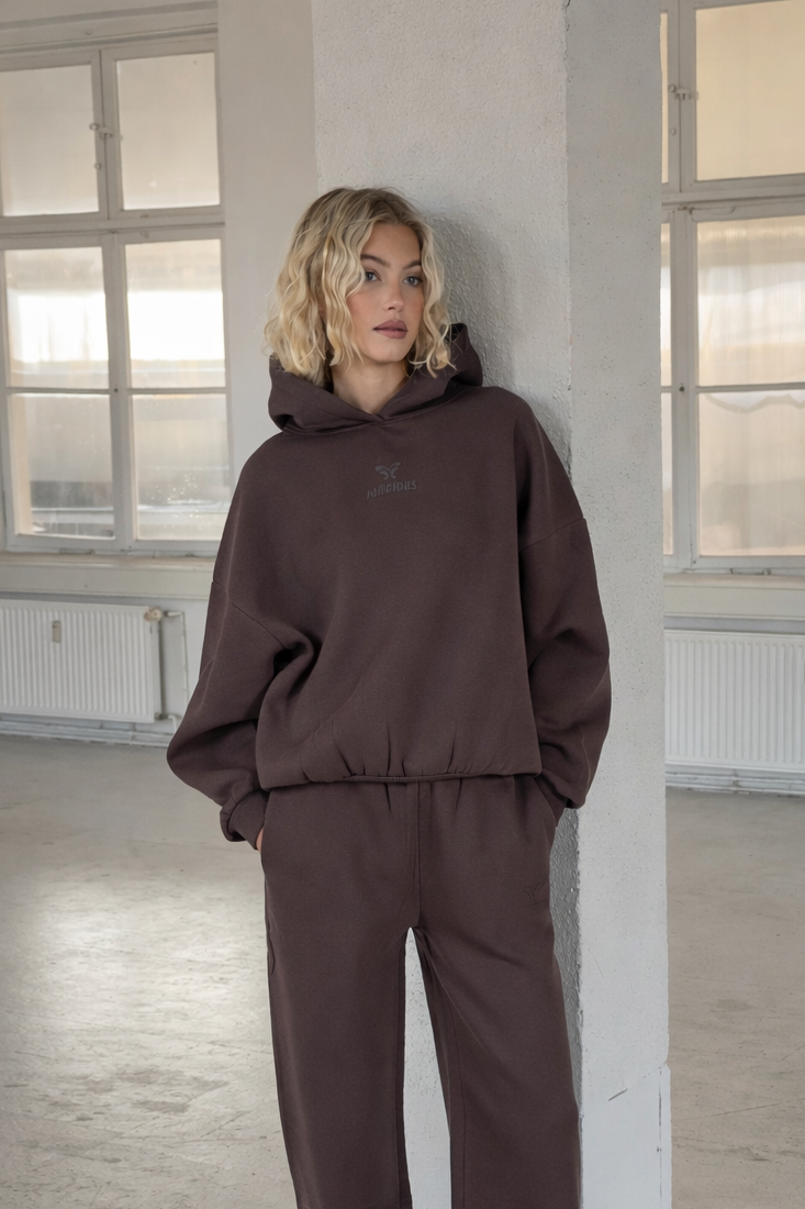 Basic Logo Hoodie Chocolate