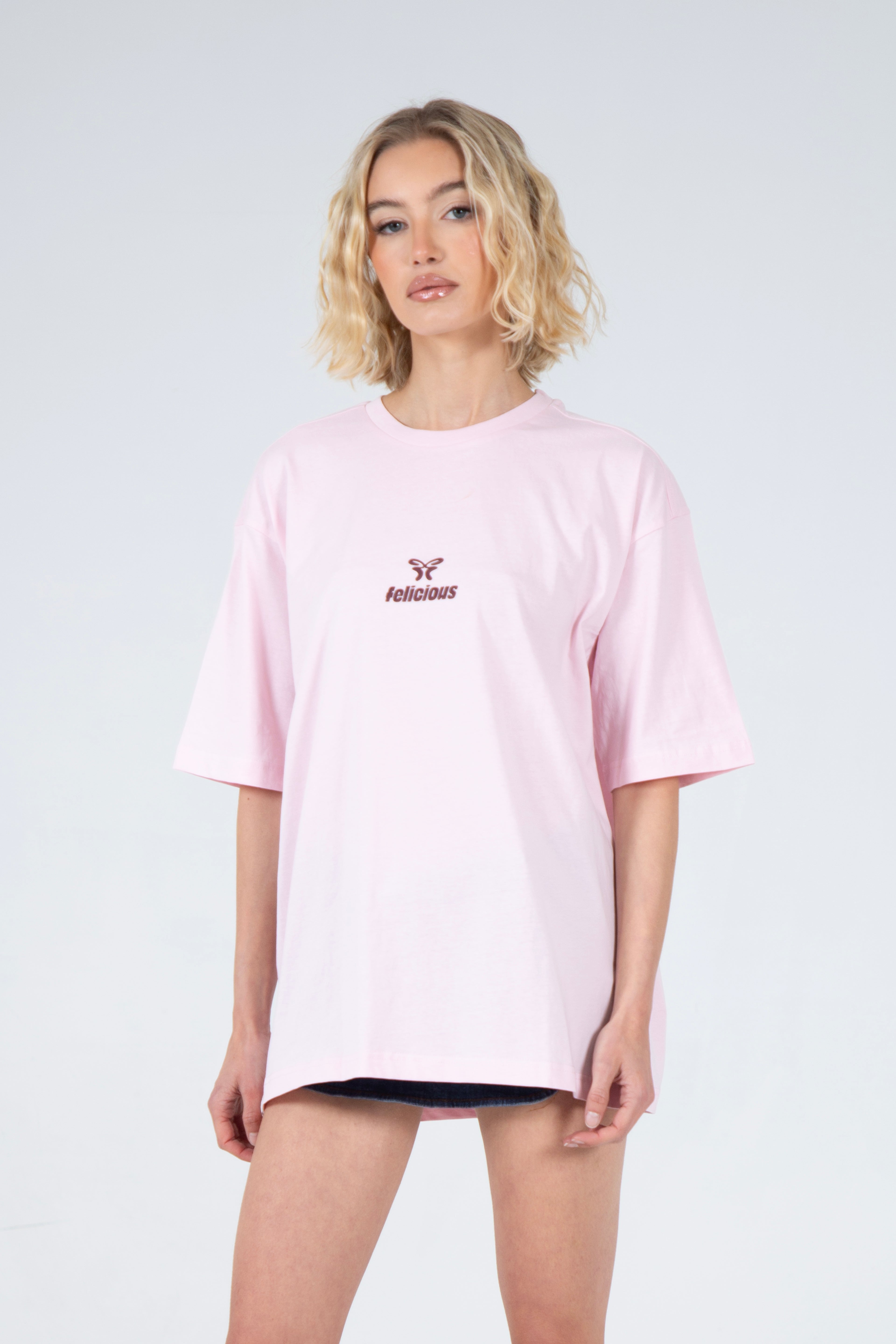 Basic Oversize Tee Blush Pink