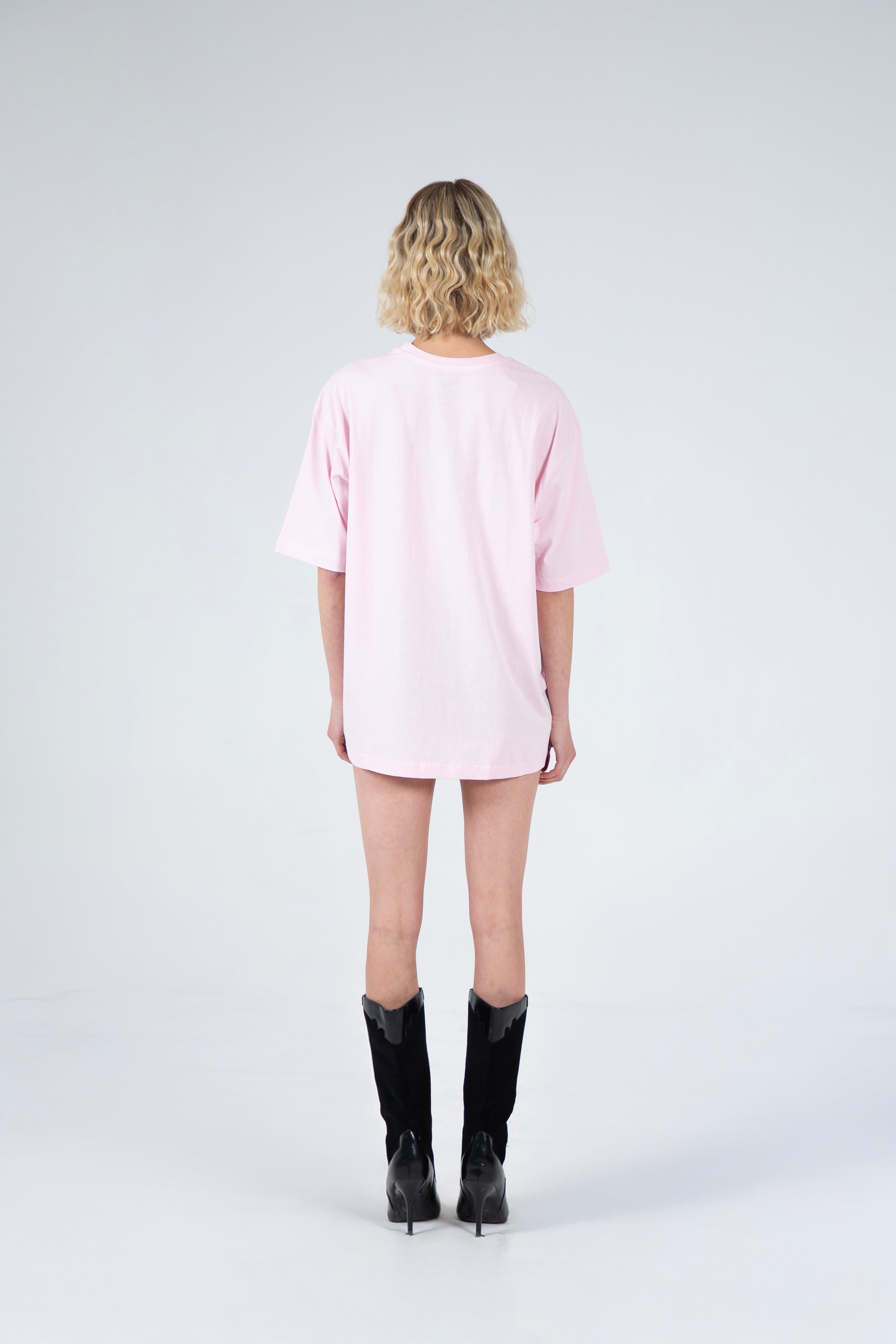 Basic Oversize Tee Blush Pink