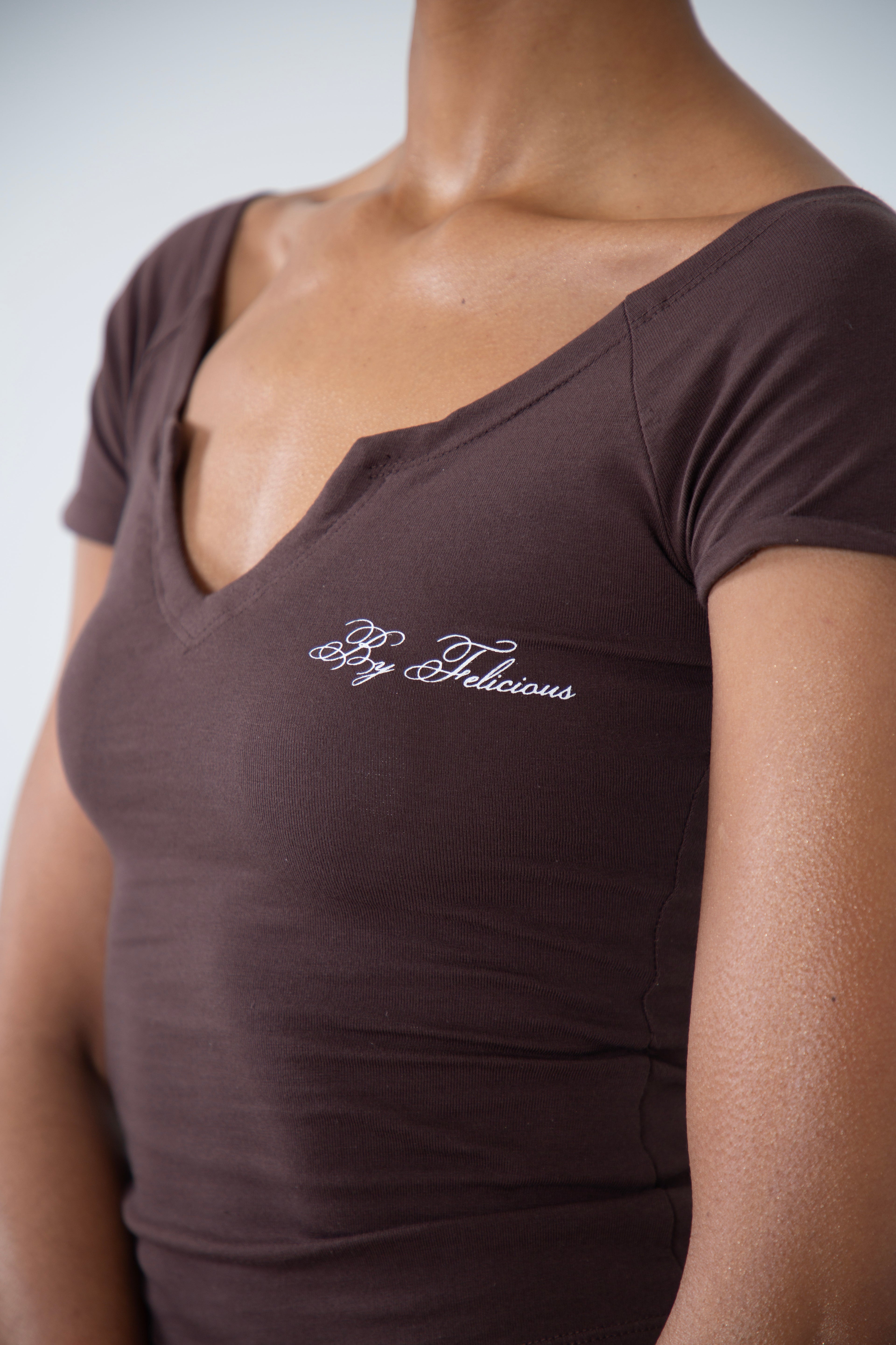 By Felicious Tee Chocolate Brown