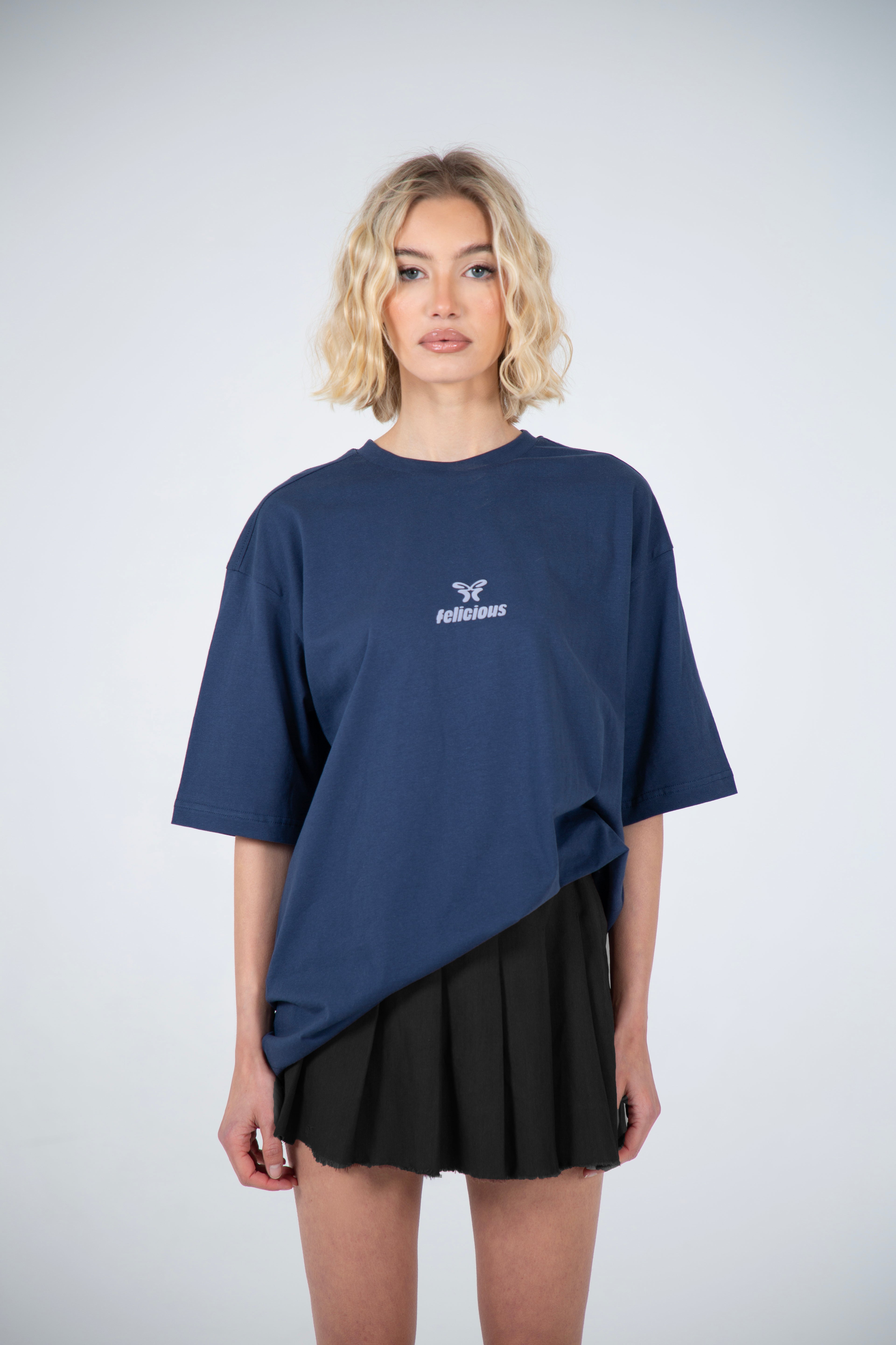 Basic Oversize Tee Stone Blue