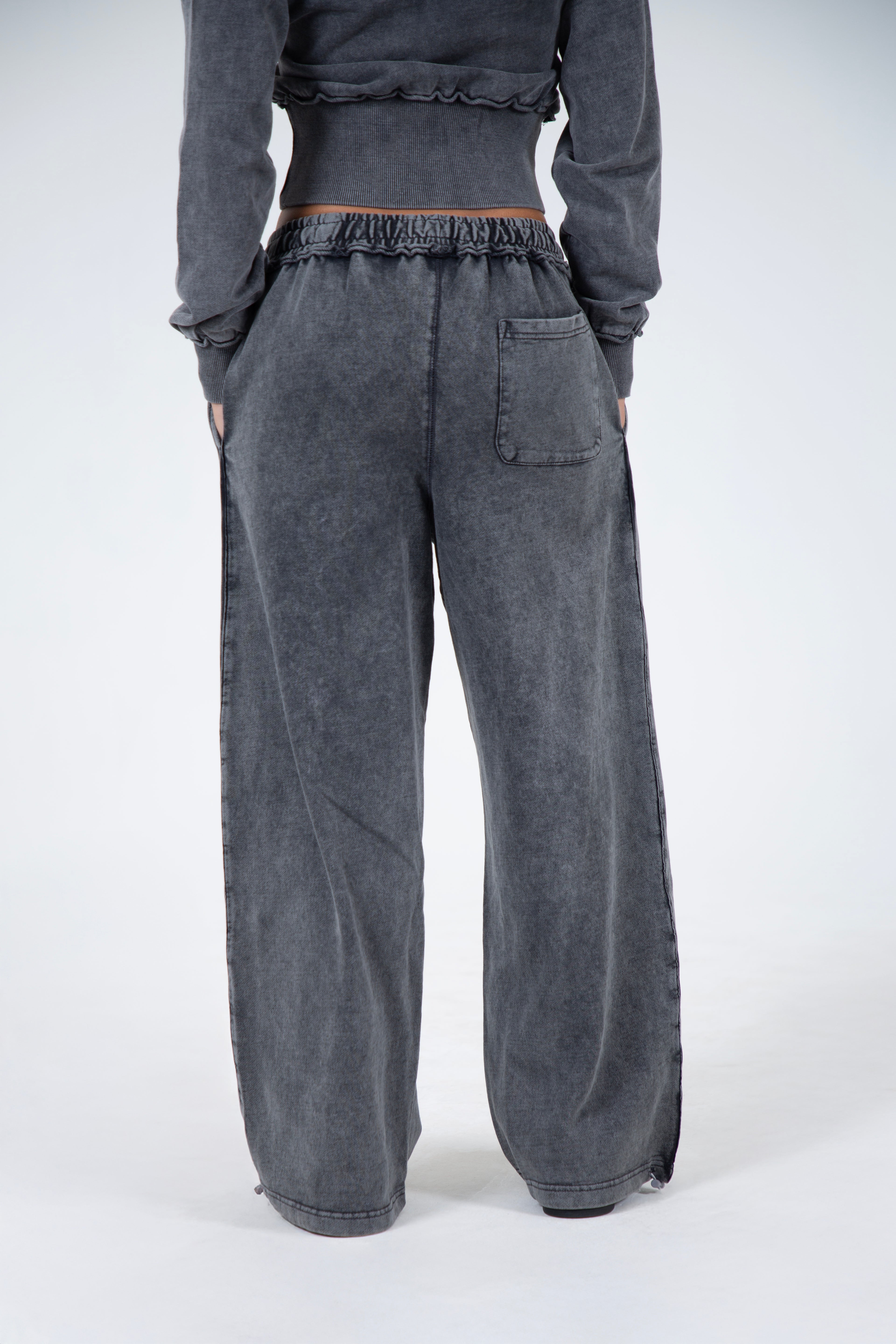 Oversize Sweatpants Black Washed