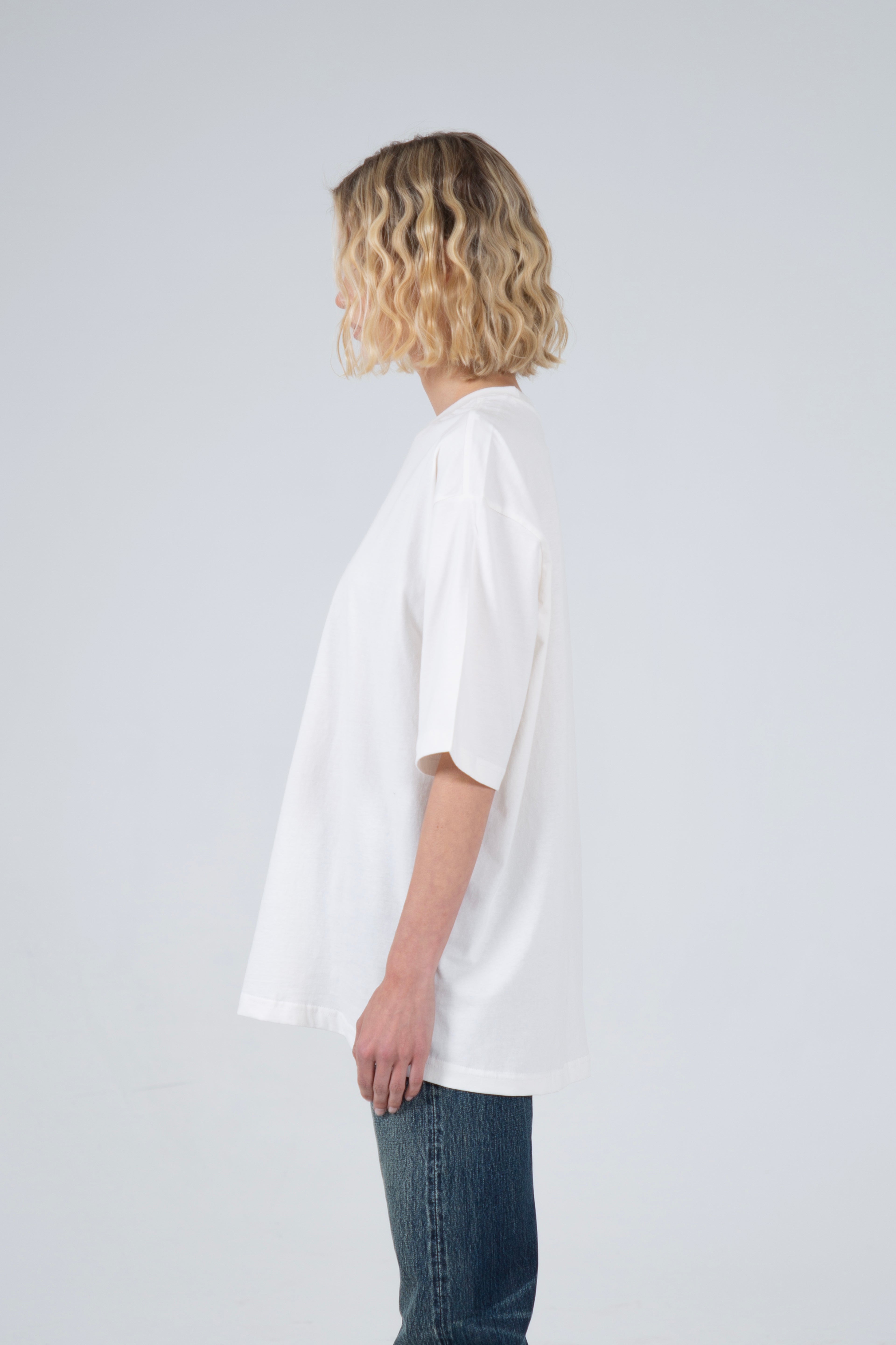 Basic Oversize Tee Creme